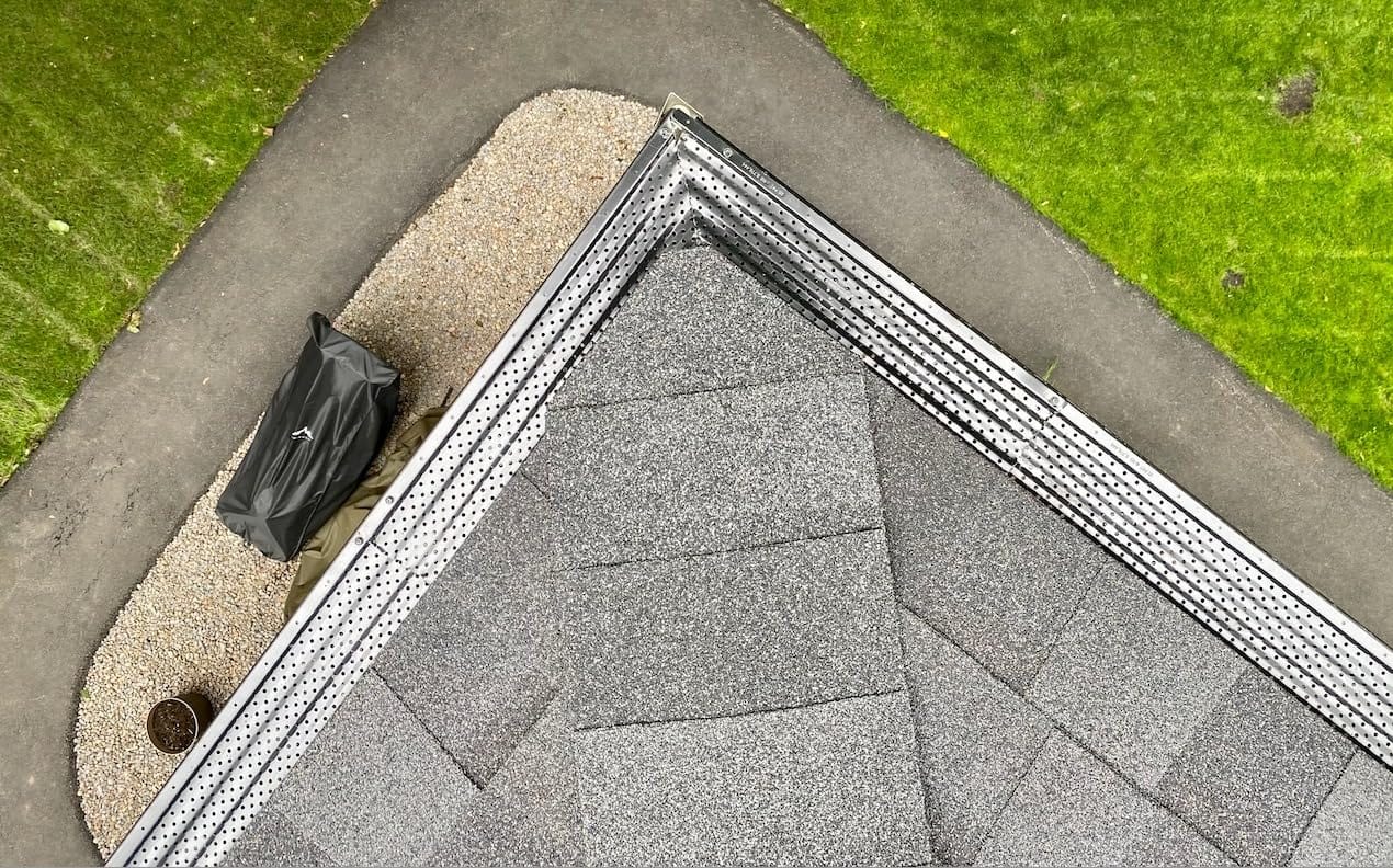 LeafTEK Heavy-Duty Aluminum Gutter Guard System, Fits 5 in, 32 ft, White | Contractor-Trusted DIY Install Kit with Screws & Driver | Made in USA | Lifetime replacement warranty customer photo 2