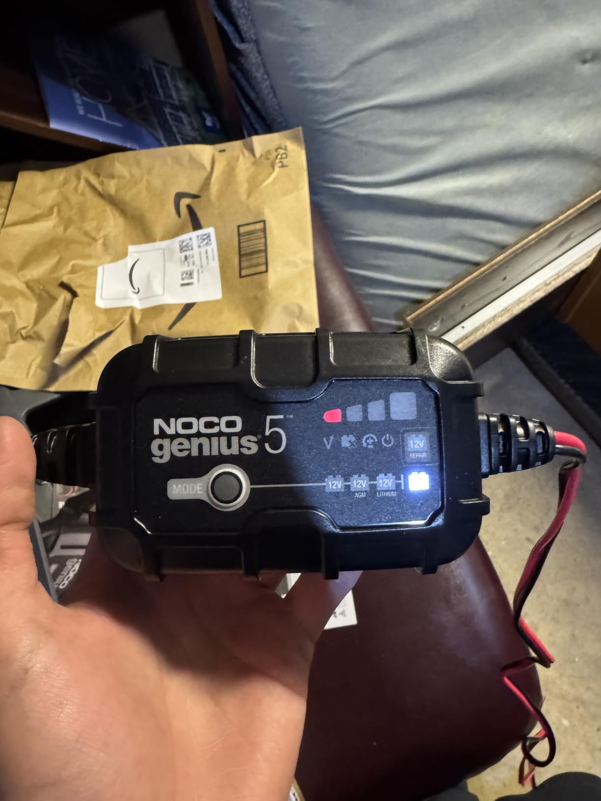 NOCO GENIUS5: 5A 6V/12V Smart Battery Charger - Automatic Maintainer, Trickle Charger & Desulfator with Overcharge Protection & Temperature Compensation - for Lead-Acid & Lithium Batteries customer photo 1