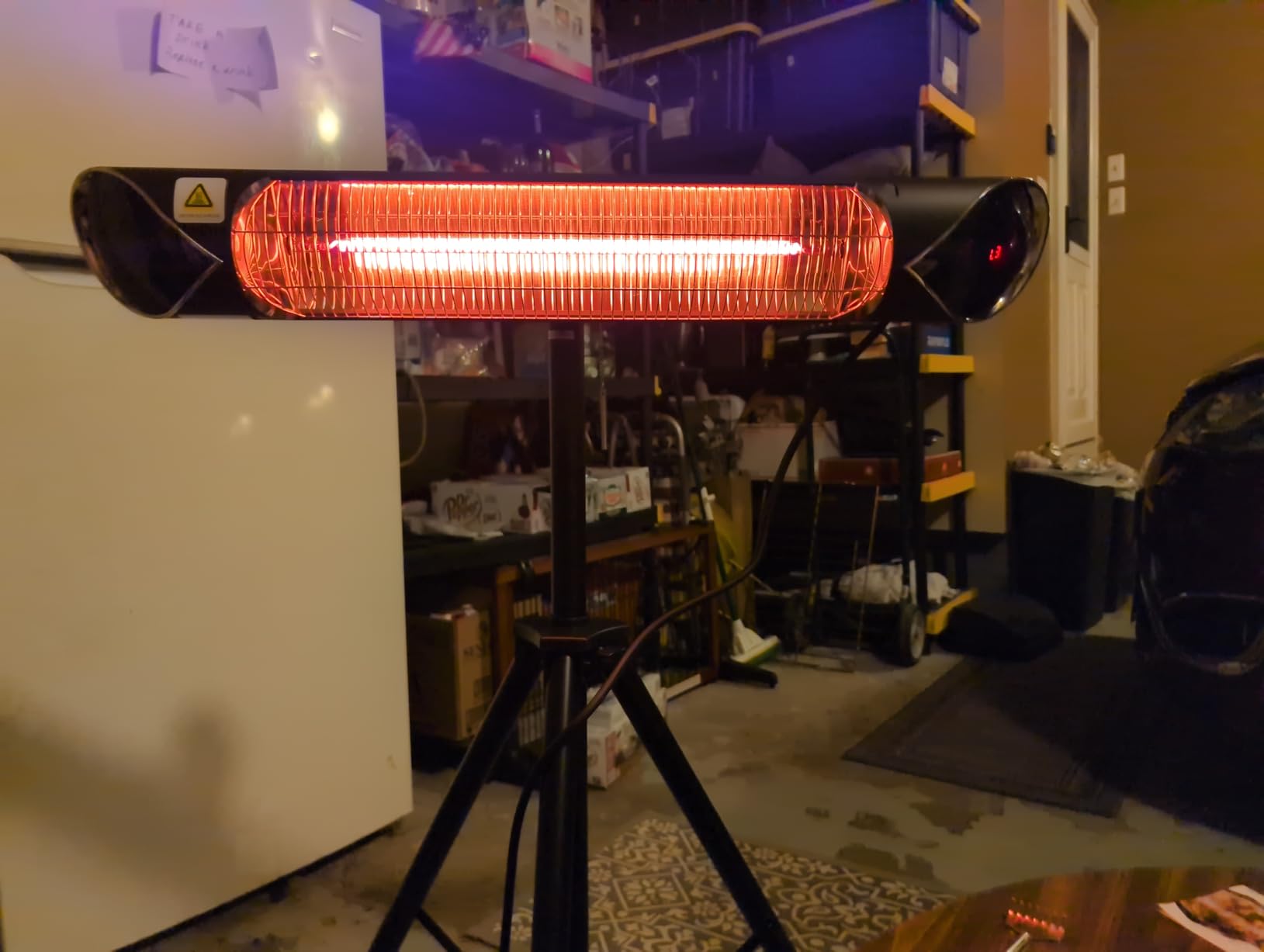 Briza Infrared Electric Patio Heater - Indoor/Outdoor Heater - Portable Wall/Garage Heater - 1500W - use with Stand - Mount to Ceiling/Wall customer photo 2