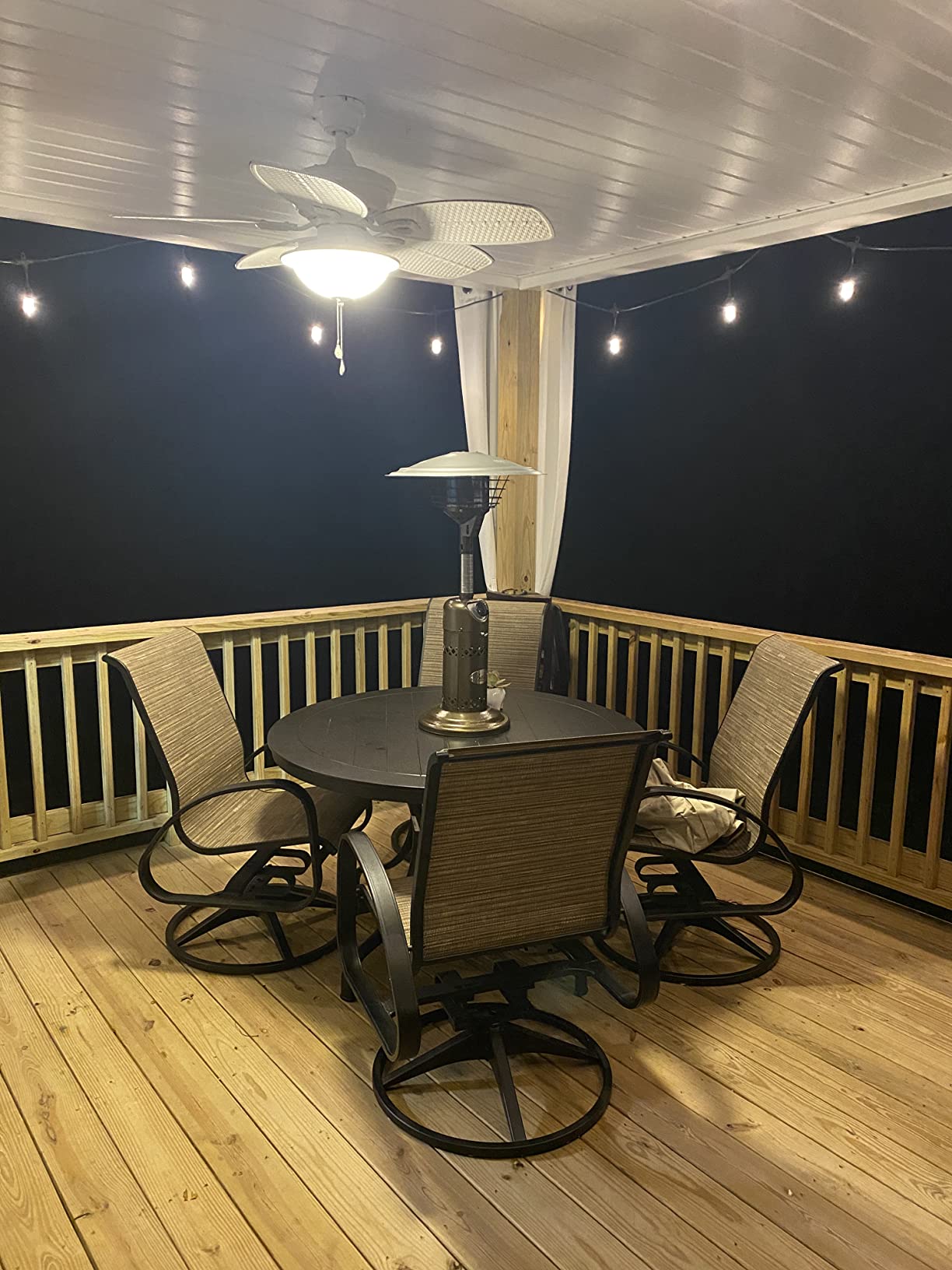 BALI OUTDOORS Portable Patio Heater | Outdoor Propane Table Top Heater, Bronze customer photo 2