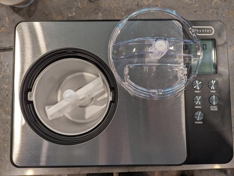 Whynter Ice Cream Maker & Yogurt 2 Qt, No Pre-Freeze Compressor ICM-220CGY customer photo 2