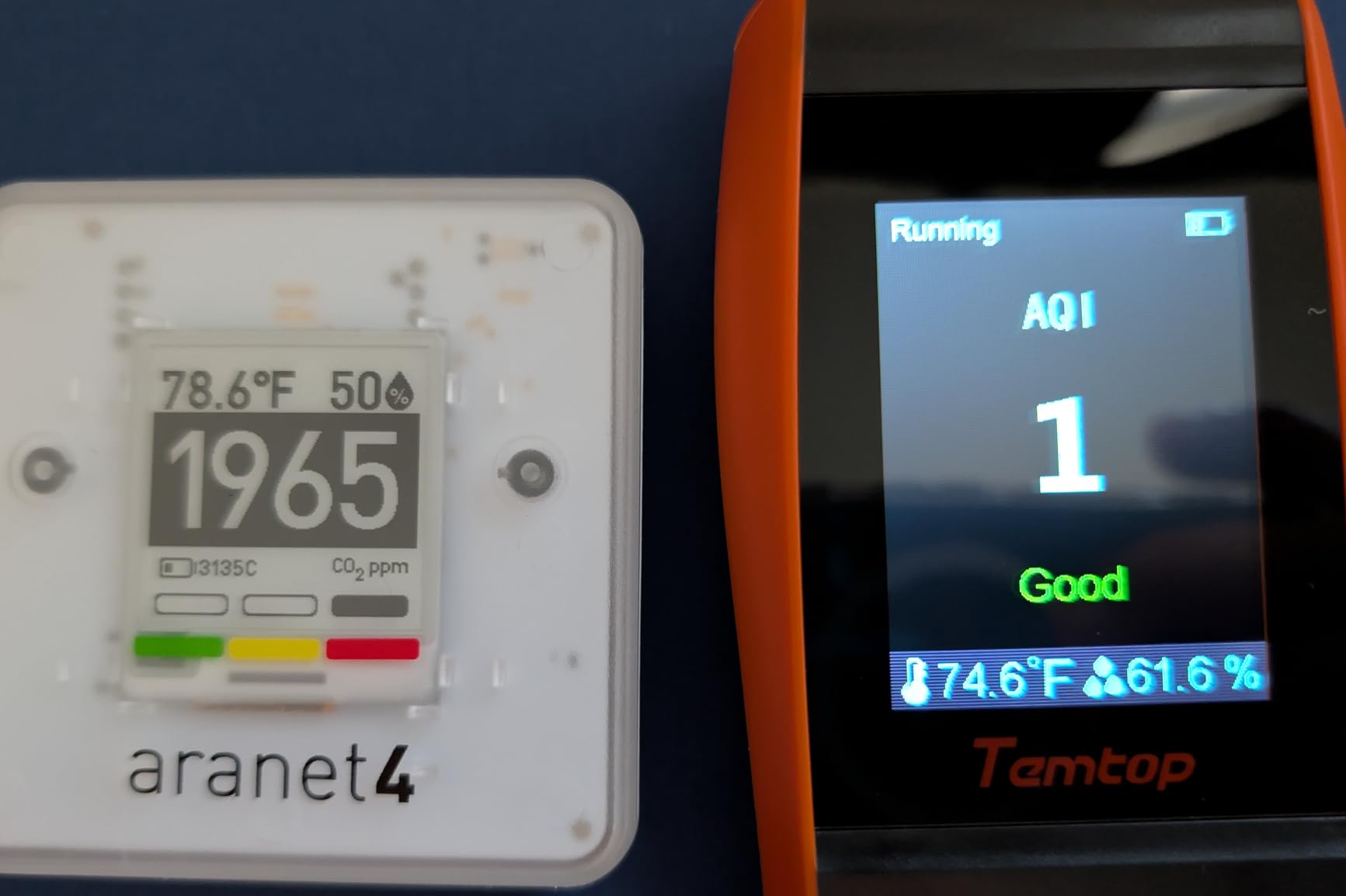 Temtop Air Quality Monitor PM2.5 PM10 Particle Counter, Formaldehyde, Temperature, Humidity, TVOC AQI Tester for Indoor/Outdoor Air Pollution Detection w/Data Export customer photo 2