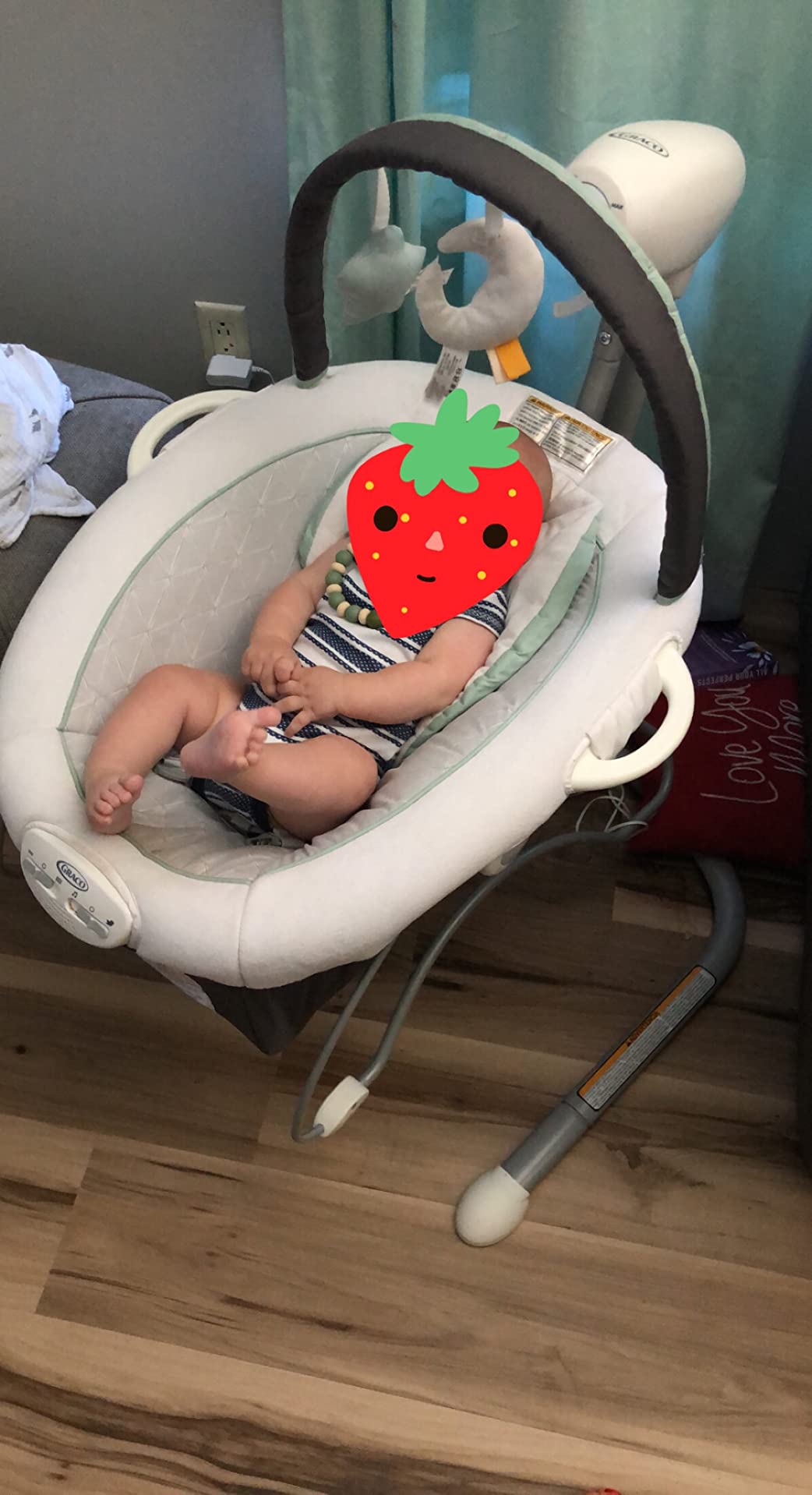 Graco Soothe 'n Sway LX Portable Baby Swing and Baby Bouncer, Multi Direction Seat, 2 Speed Vibration, Derby customer photo 1