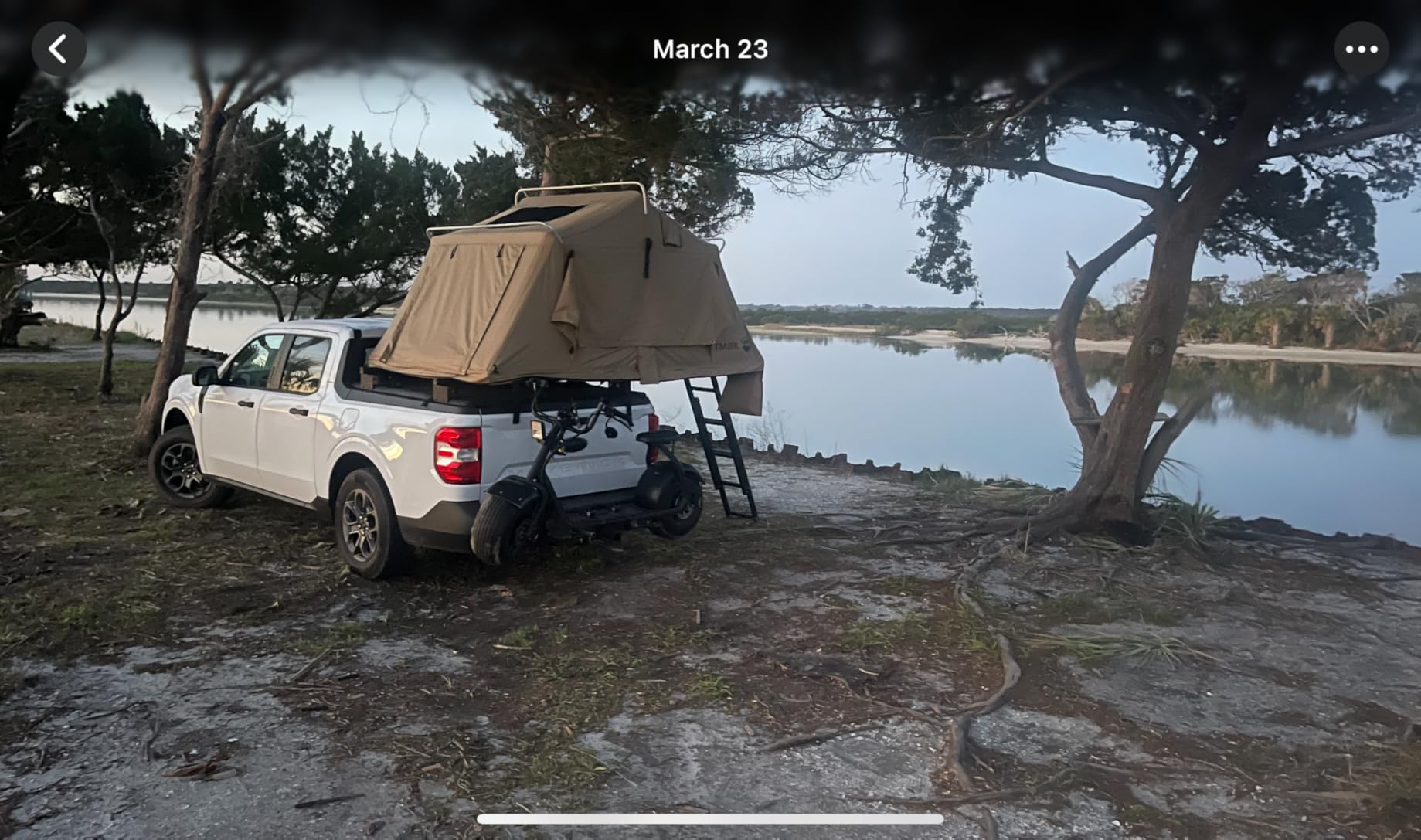 Soft Shell Rooftop Tent for SUV & Truck Camping, 3-Person - Overland Vehicle Systems TMBK - Universal Fitment with Rainfly & Ladder customer photo 2