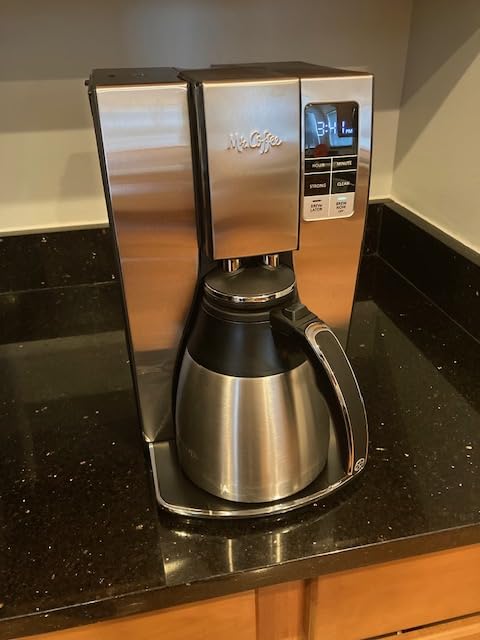 Mr. Coffee 10-Cup Programmable Coffee Maker, Insulated Thermal Carafe, Brew Strength Selection, Brew Now or Later, Stainless Steel customer photo 1