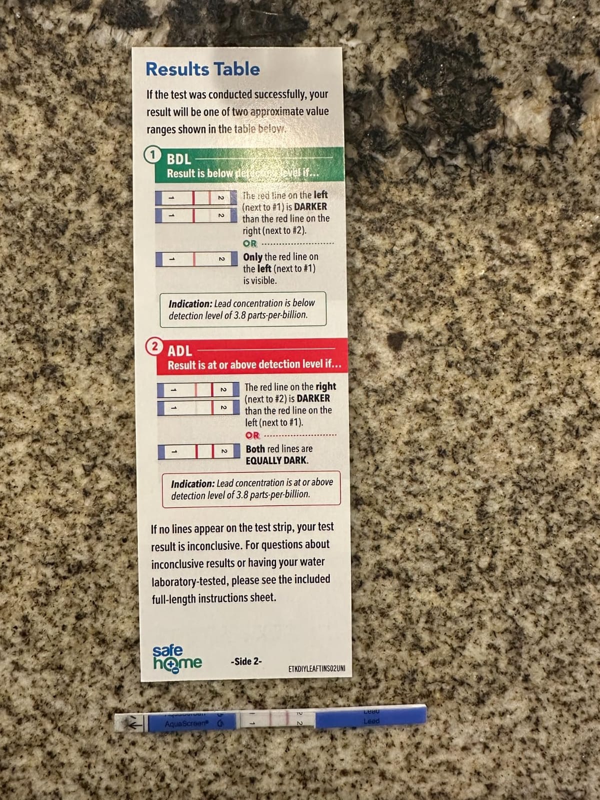 Safe Home DIY Lead in Drinking Water Test Kit - Advanced Detection to 4 PPB - 5-Minute Test - 3 Levels of Test Results + Optional Testing at Our EPA-Certified Lab - Made in the USA - (4 Pack) customer photo 1