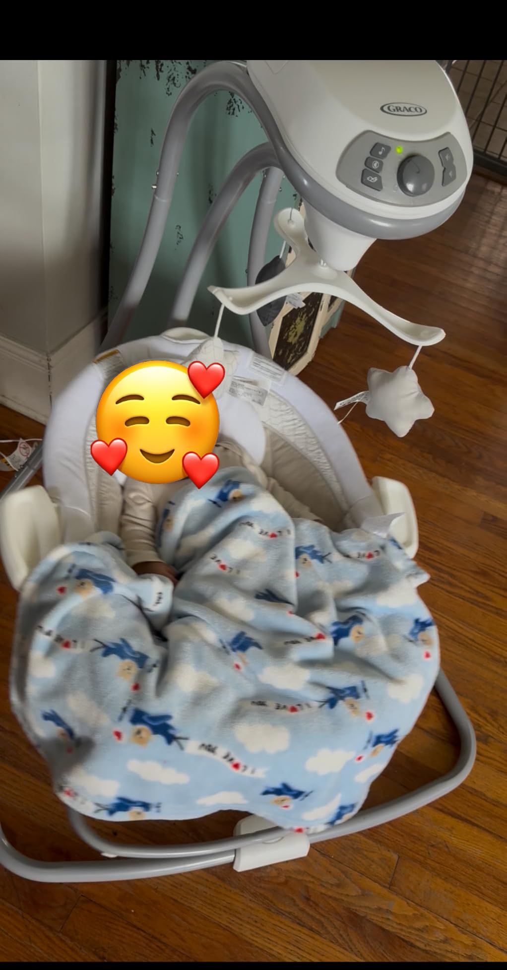 Graco DuetConnect LX Portable Baby Swing and Bouncer, Multi-Direction Baby Bouncer Seat, Multiple Swing Speeds, Great Gift for New Parents, Redmond customer photo 1