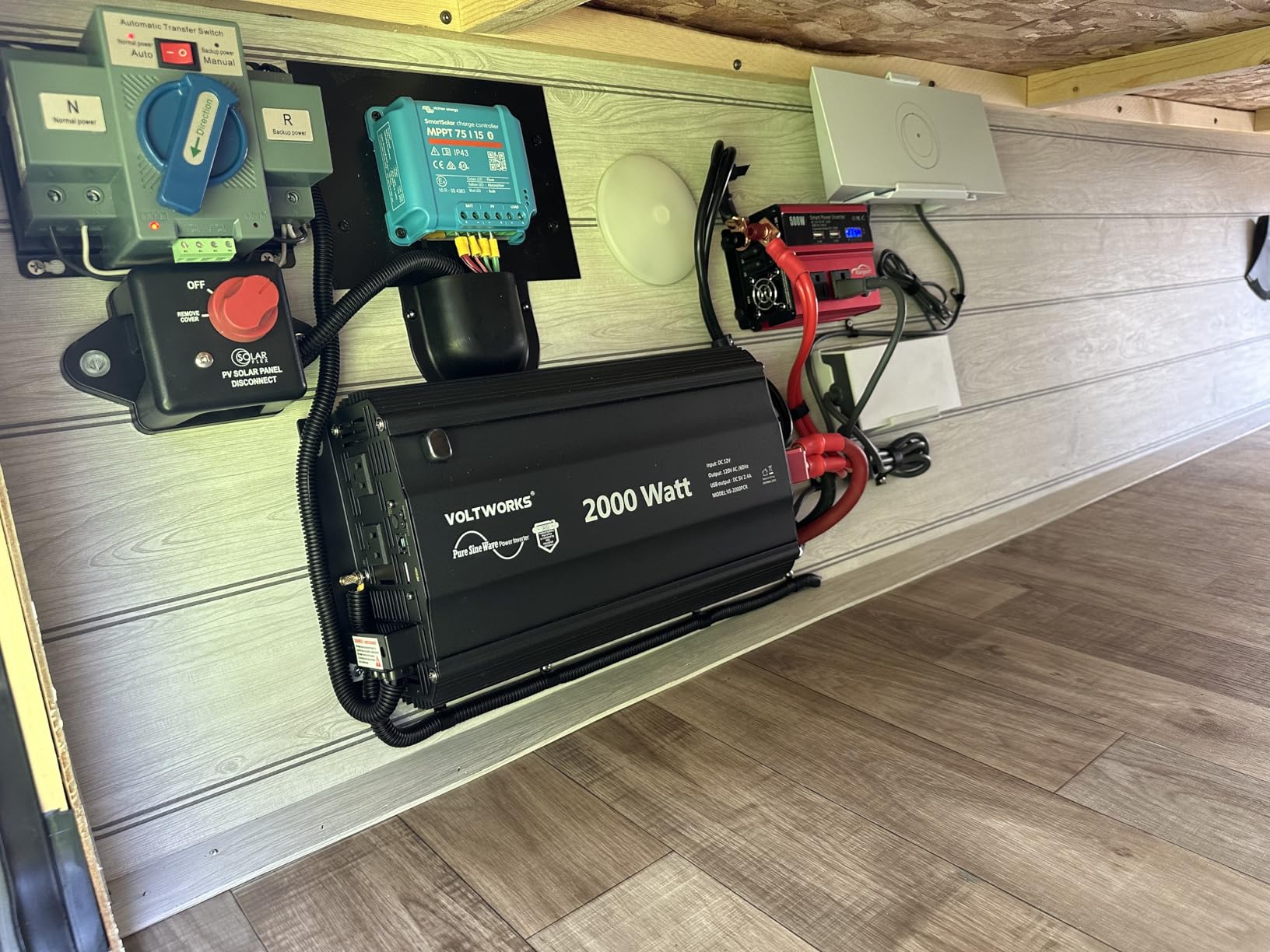 2000 Watt Pure Sine Wave Inverter 12V DC to 110V 120V AC Power Inverter | UL Fuses and 20A AC Hardwire Terminal customer photo 1