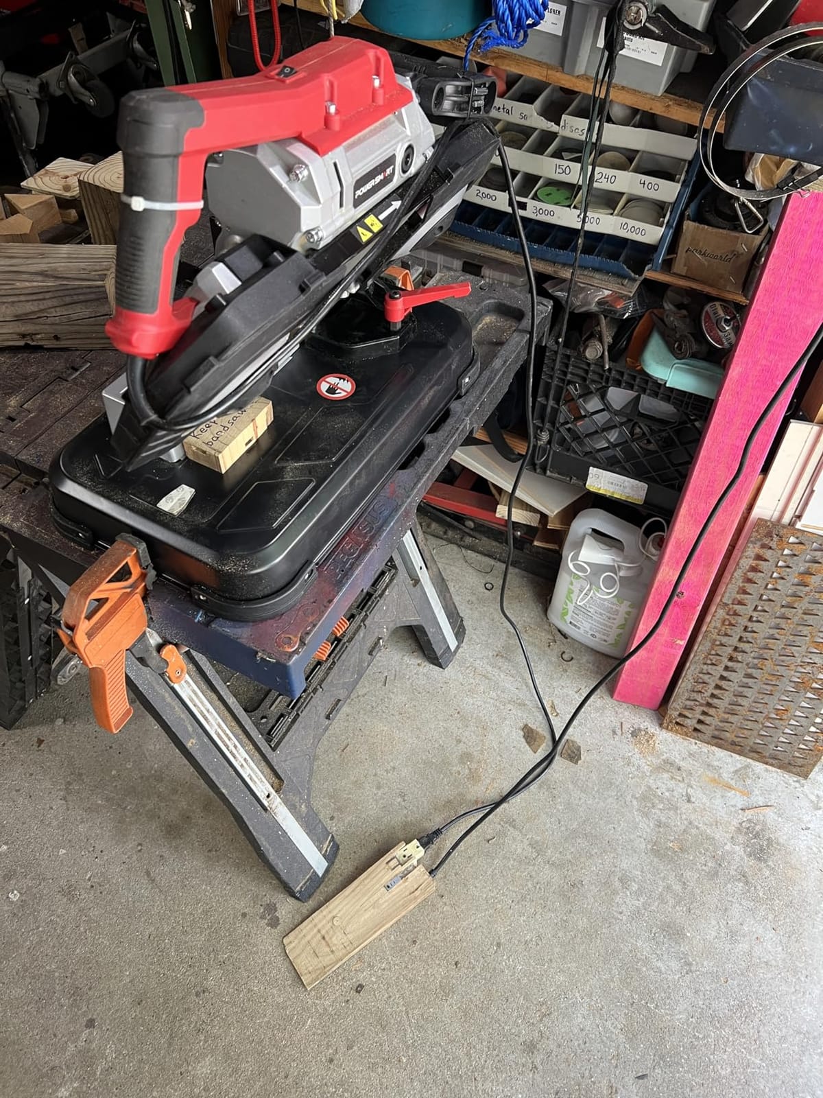 PowerSmart Portable Band Saw with Removable Alloy Steel Base, 10Amp 1100W Motor 5-Inch Deep Cut Bandsaw for Metal customer photo 2