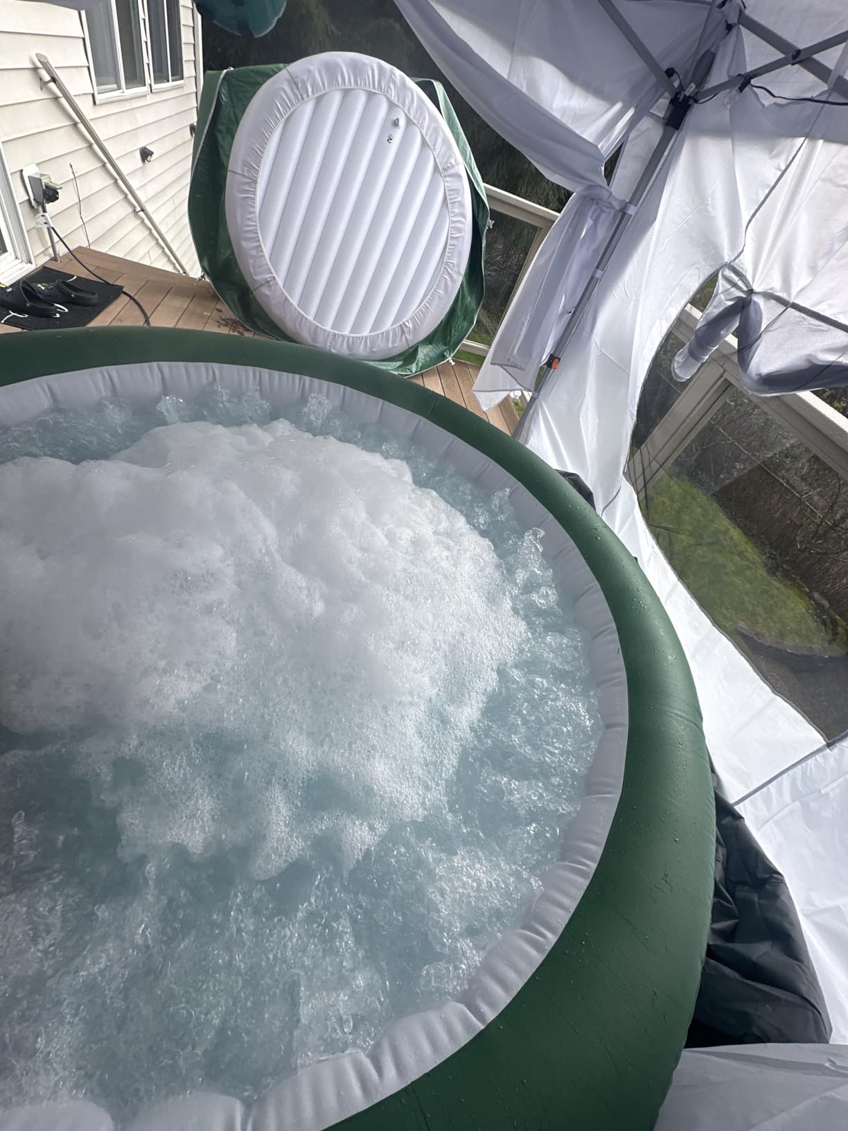 Bio Ouster 3-in-1 Weekly Hot Tub Chemicals & Spa Chemicals - Cleaner Clarifier Conditioner for Inflatable & Acrylic Spas - Chlorine Bromine Saltwater - Pre-Measured, No Draining, Made in USA (4 Week) customer photo 1