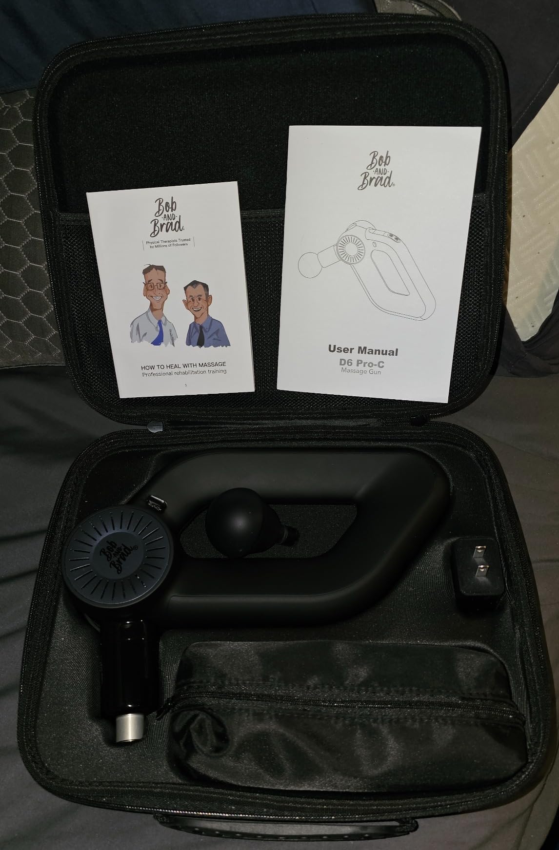 BOB AND BRAD D6 Pro Massage Gun Deep Tissue Percussion with 16mm Amplitude 85lbs Stall Force, FSA Eligible & HSA Approved Professional Muscle Massager for Athletes, Quiet Electric Back Massager customer photo 1