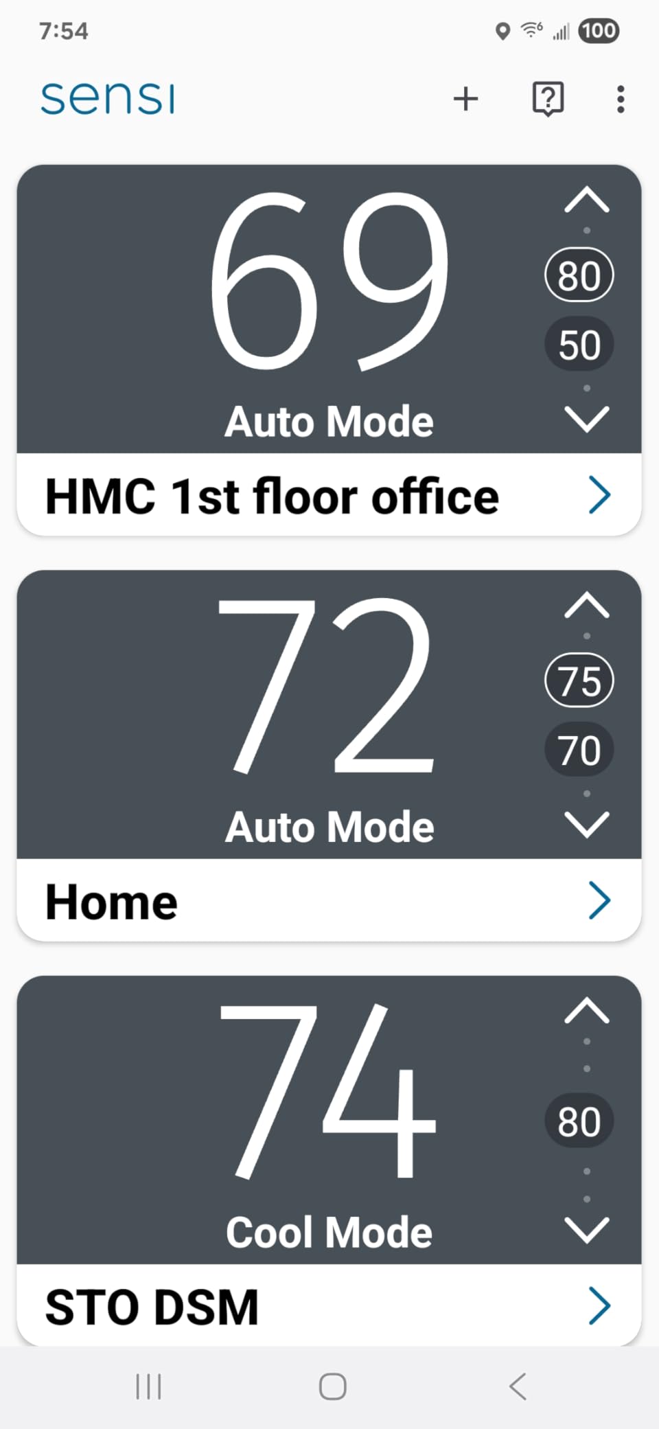 Sensi Touch 2 Smart Thermostat Wi-Fi, Alexa, Energy Star Certified, ST76 customer photo 2