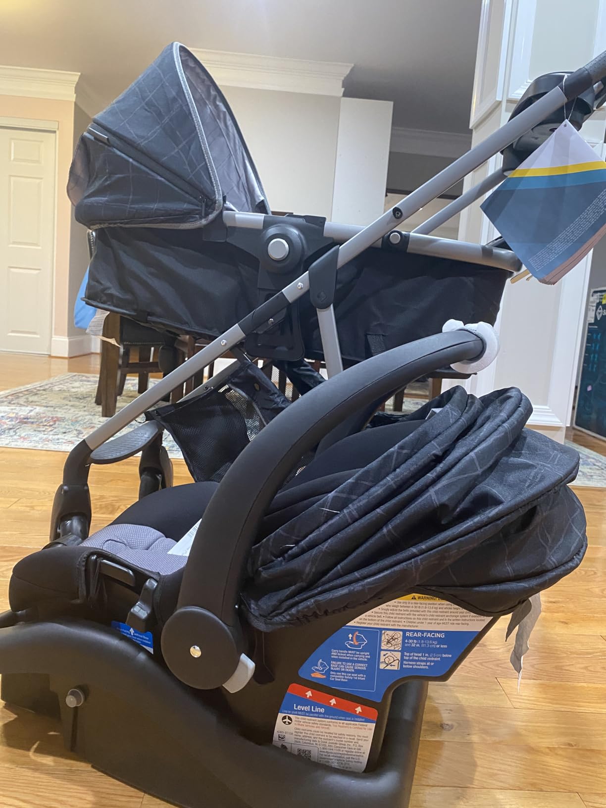 Safety 1st Deluxe Grow and Go Travel System Stroller and Car Seat Combo, 8-in-1 Travel System, Weight Capacity 4-30 lbs, Dunes Edge customer photo 2