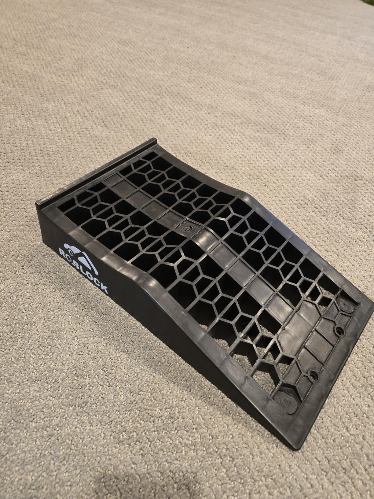 ROBLOCK Car Ramps for Lift and Vehicle Maintenance, Portable Low Profile Car Ramps for Garage, Heavy Duty Tire Ramps with 2.6
