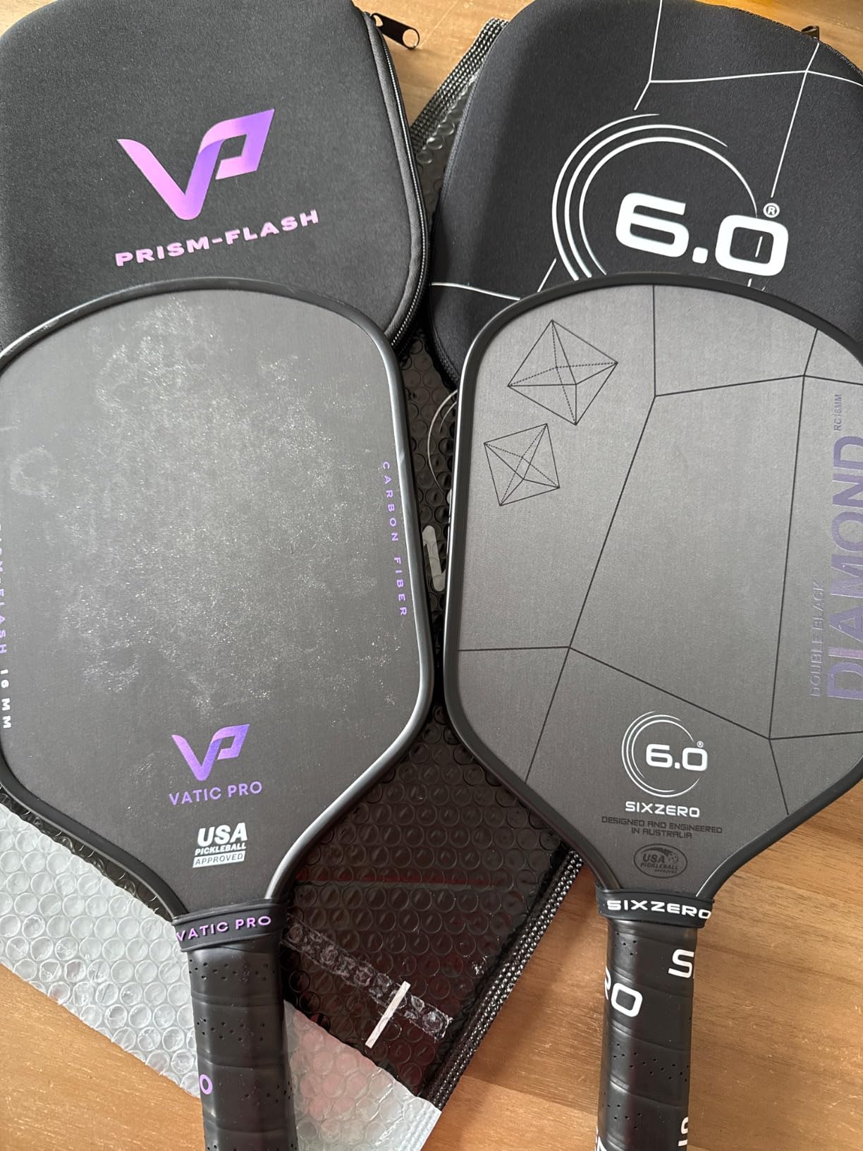 Vatic Pro Prism Carbon Fiber 16mm Pickleball Paddle - Foam Injected Walls - Includes Paddle Cover customer photo 1