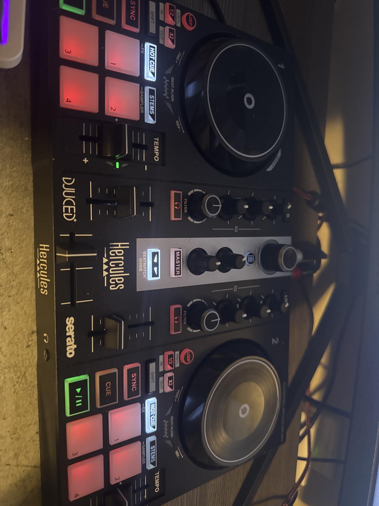 Hercules DJControl Inpulse 200 MK2 — Ideal DJ Controller for Learning to Mix — Software and Tutorials Included, Black customer photo 1