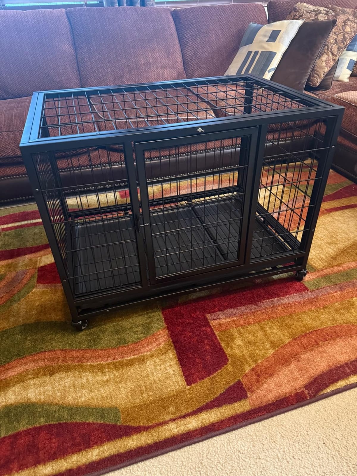 Dog Kennel Outdoor Chain Link Dog Run Playpen Galvanized Heavy Duty Outdoor Dog Kennel Fence Puppy Exercise Pen Dog Run Cage with UV & Waterproof Cover Secure Lock 10x10x6ft customer photo 2