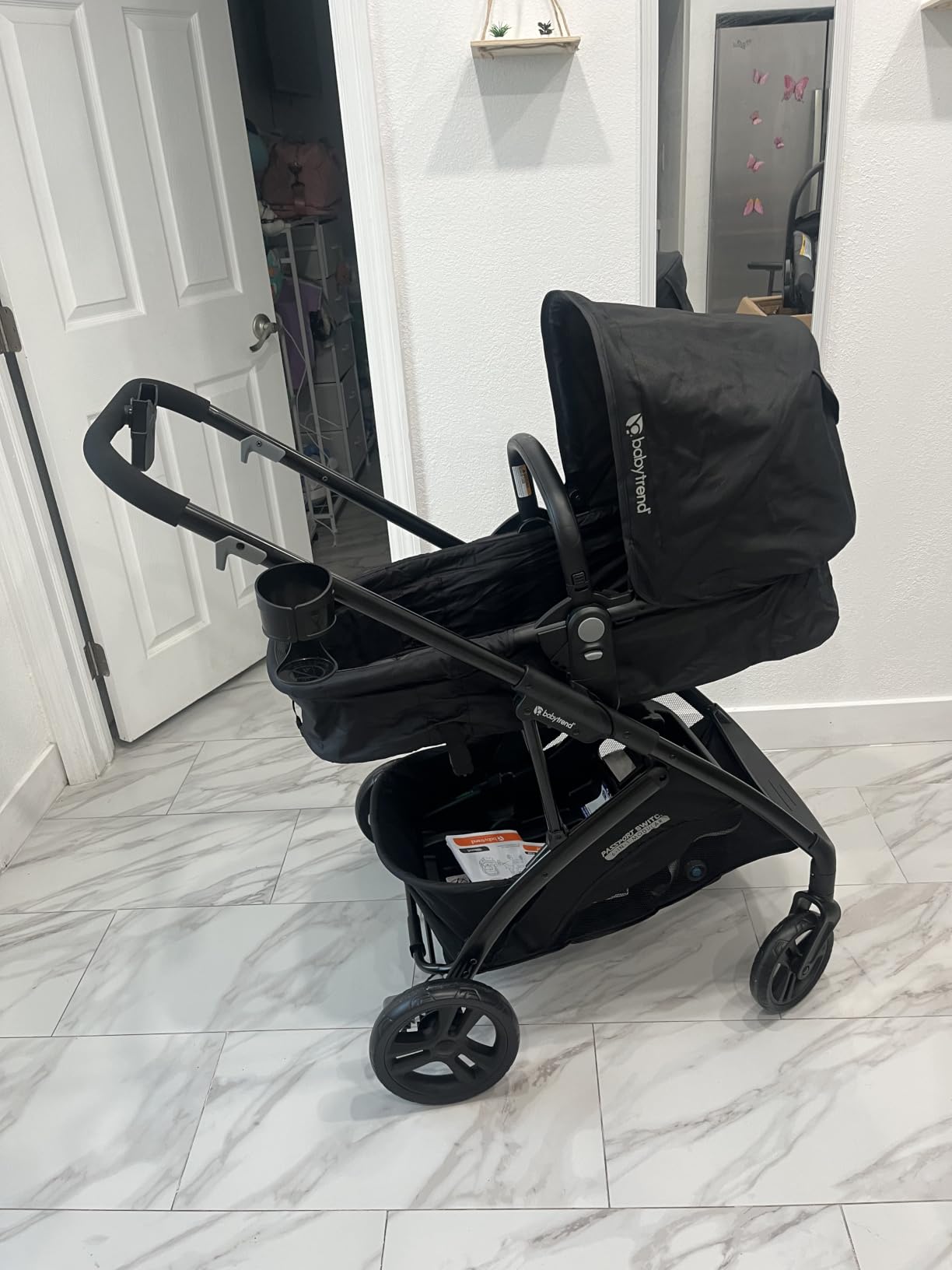 Baby Trend Passport® Switch 6-in-1 Modular Stroller Travel System with EZ-Lift™ Plus Infant Car Seat, Dash Black customer photo 2
