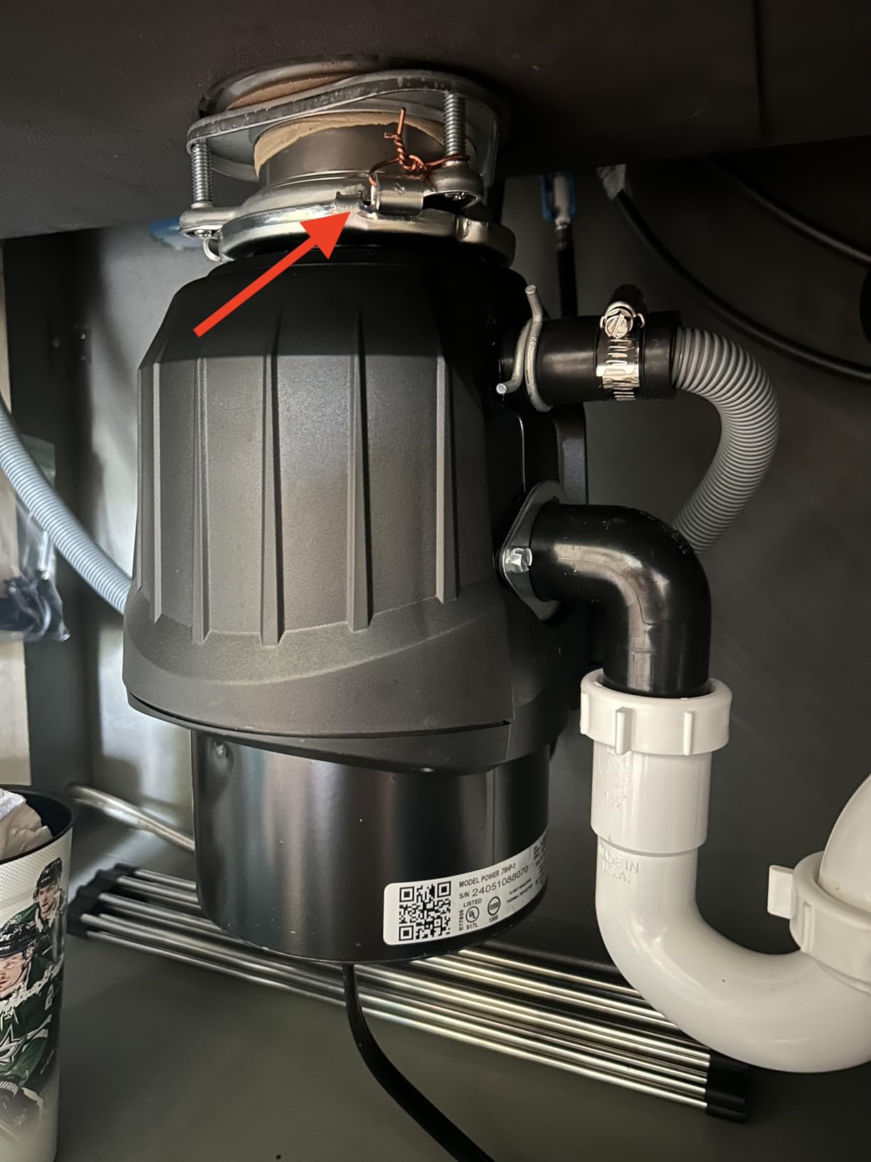 InSinkErator Power .75HP, 3/4 HP Garbage Disposal, Power Series EZ Connect Continuous Feed Food Waste Disposer, Black customer photo 2