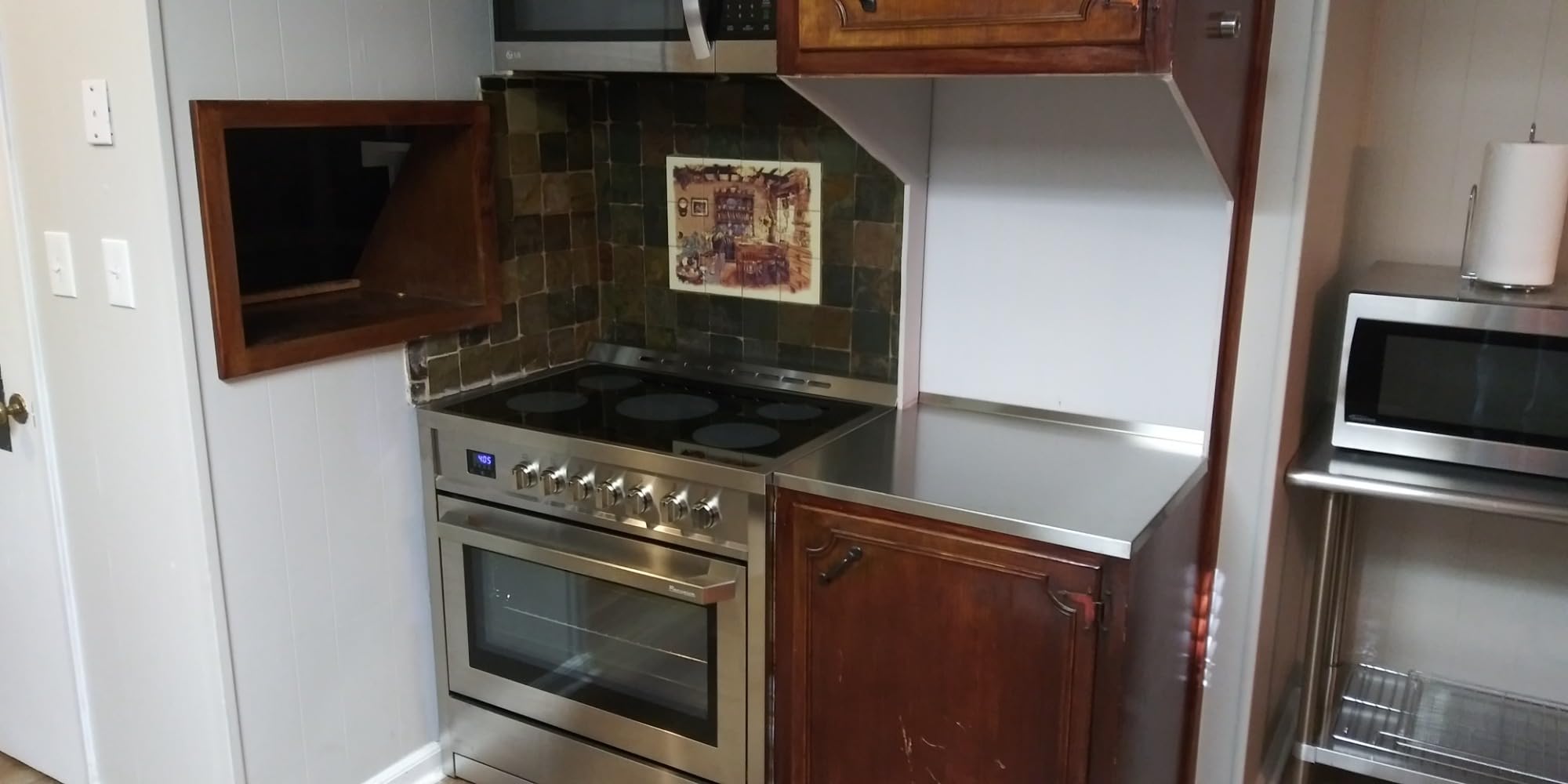 Rangaire RRE303TS Electric Range Oven with Timer and AirFry Infrared Stove Burners, True Convection, Easy Reach Racks, 30