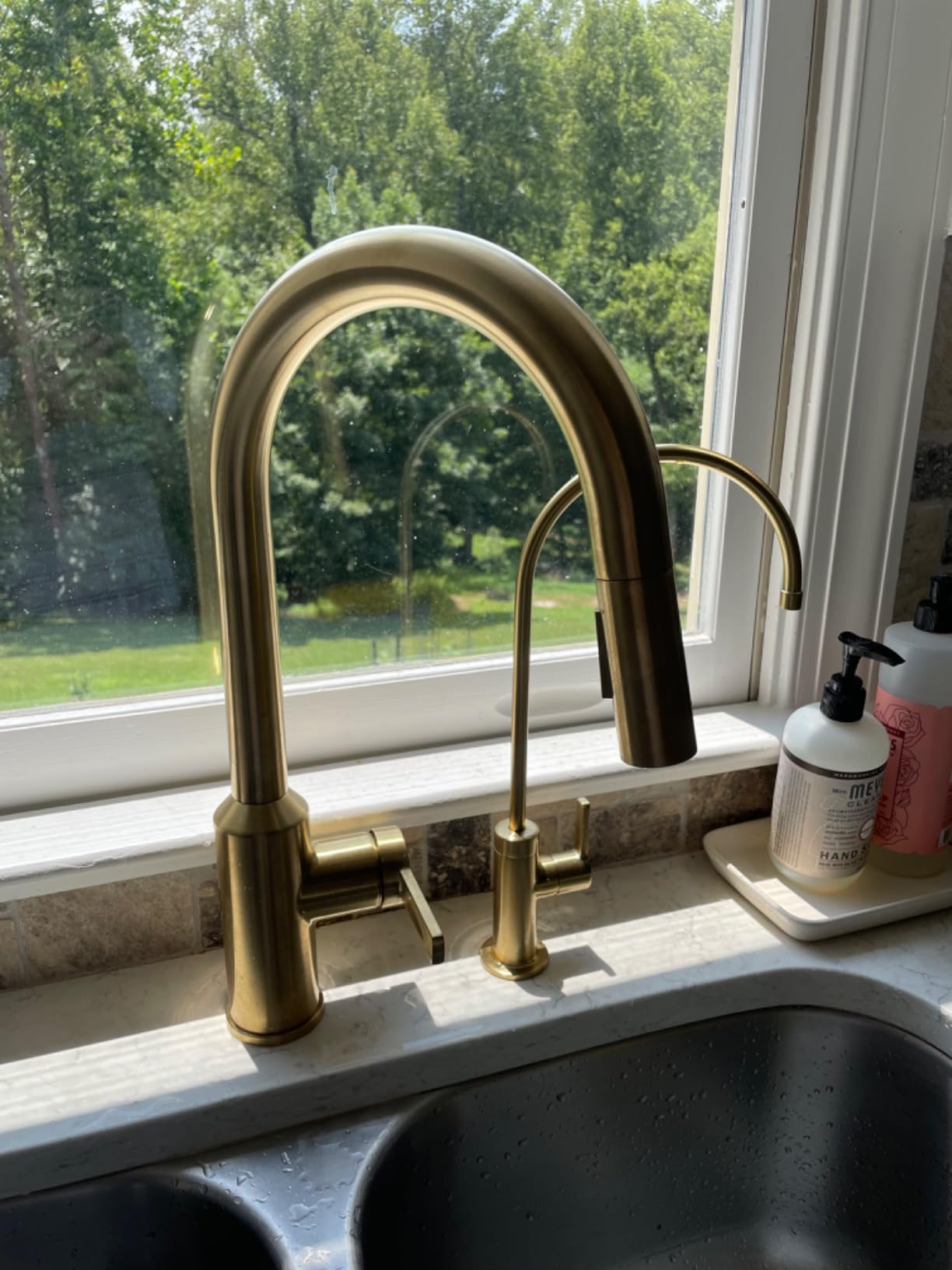 Kraus Oletto Touchless Sensor Pull-Down Single Handle Kitchen Faucet in Spot-Free Stainless Steel, KSF-2830SFS customer photo 1
