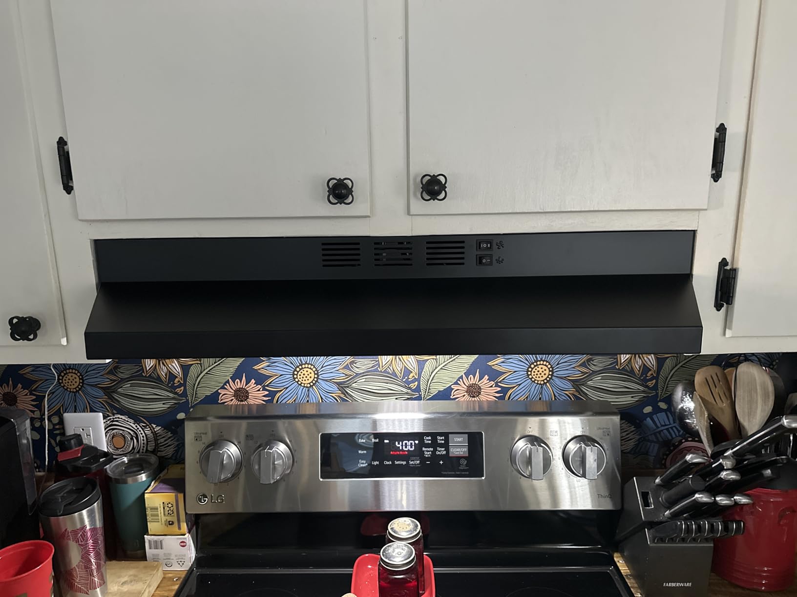 SNDOAS 30 inch Range Hood Ducted/Ductless Convertible Stainless Steel Range Hood Under Cabinet with Rocker Button Control, Vent Hood with LED Light, 2 Speed Exhaust Fan, Under Cabinet Hood, Silver customer photo 2