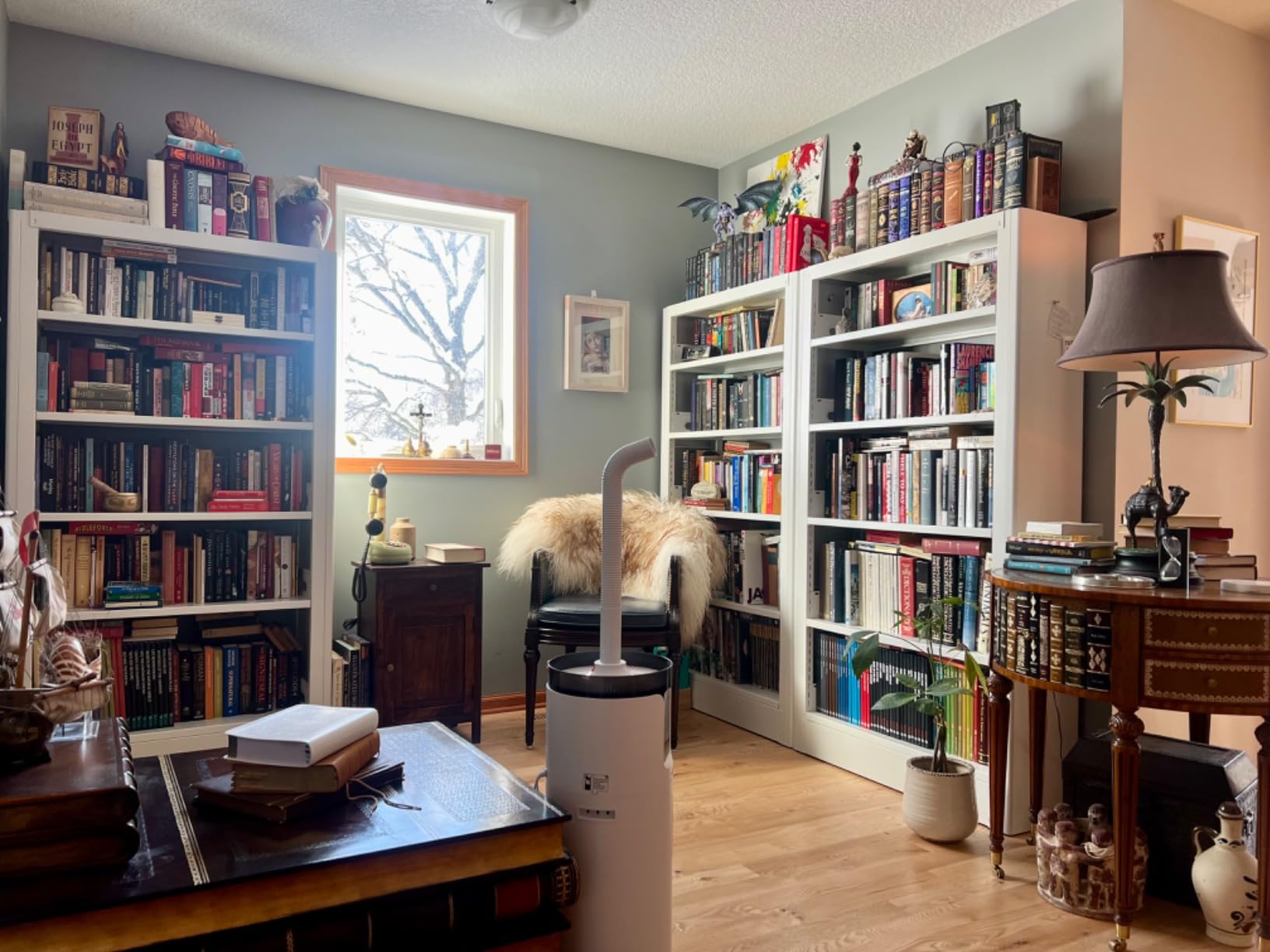 OSEILLC 5-Tier Expandable Metal Bookshelf, 69