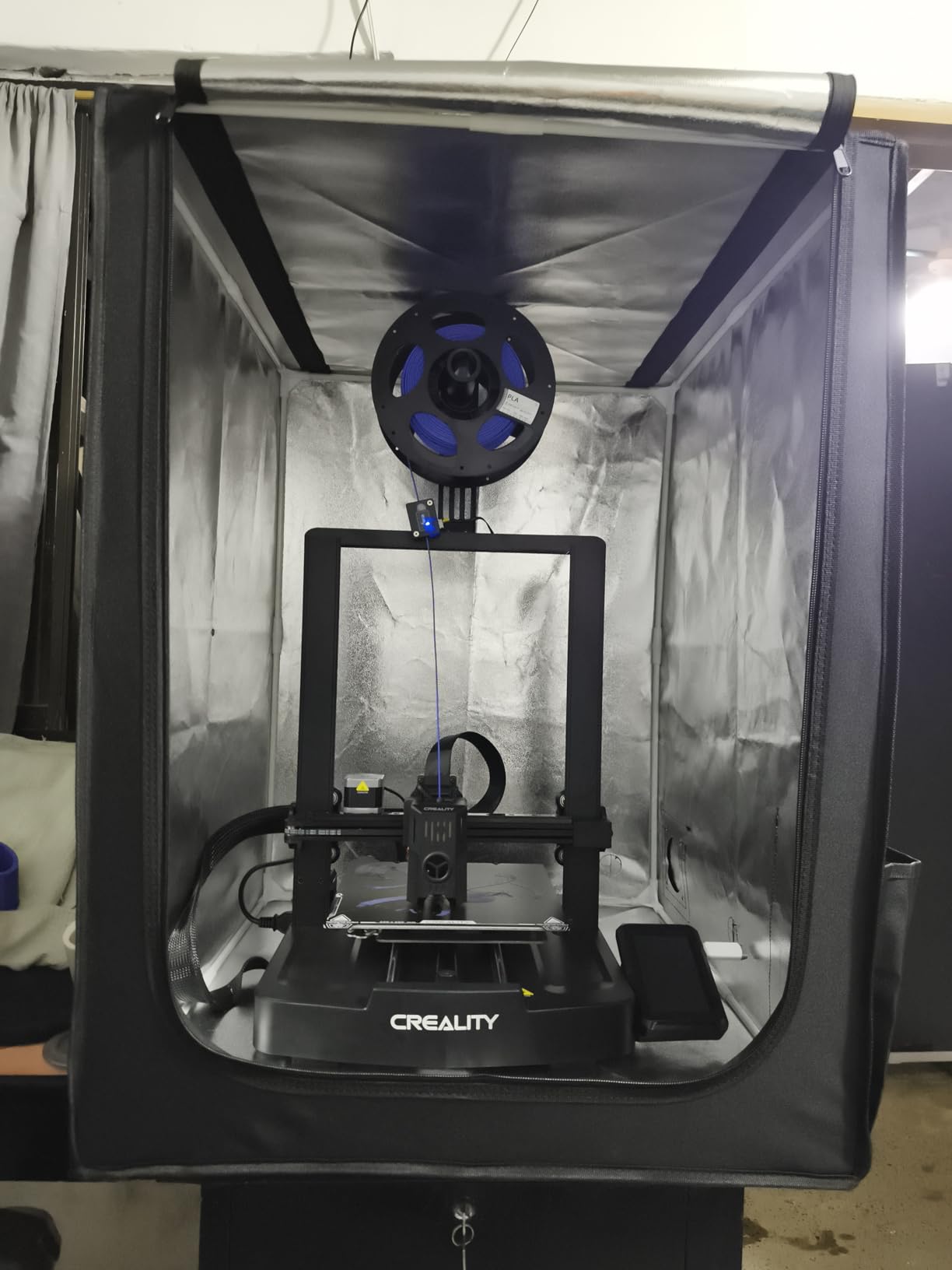 YOOPAI 3D Printer Enclosure, Dustproof Tent Constant Temperature Protective Cover for Creality Ender 3 V3 SE/KE/Ender 3/Ender 3 Pro/Ender 3V2/Ender 3 S1/ For Anycubic Elegoo Printers, 29.5x25.6x21.6in customer photo 2