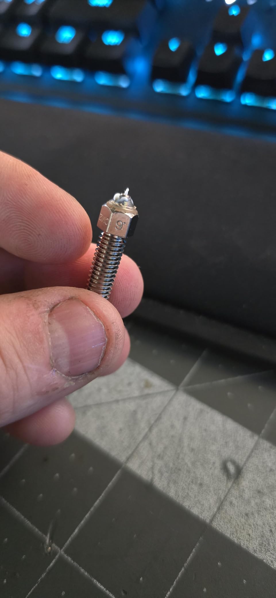 Microswiss FlowTech - CM2 Nozzle - Copper Body, M2 Hardened High Speed Steel Tip, Long Life, Wear Resistant, Made in USA (.4mm) customer photo 1