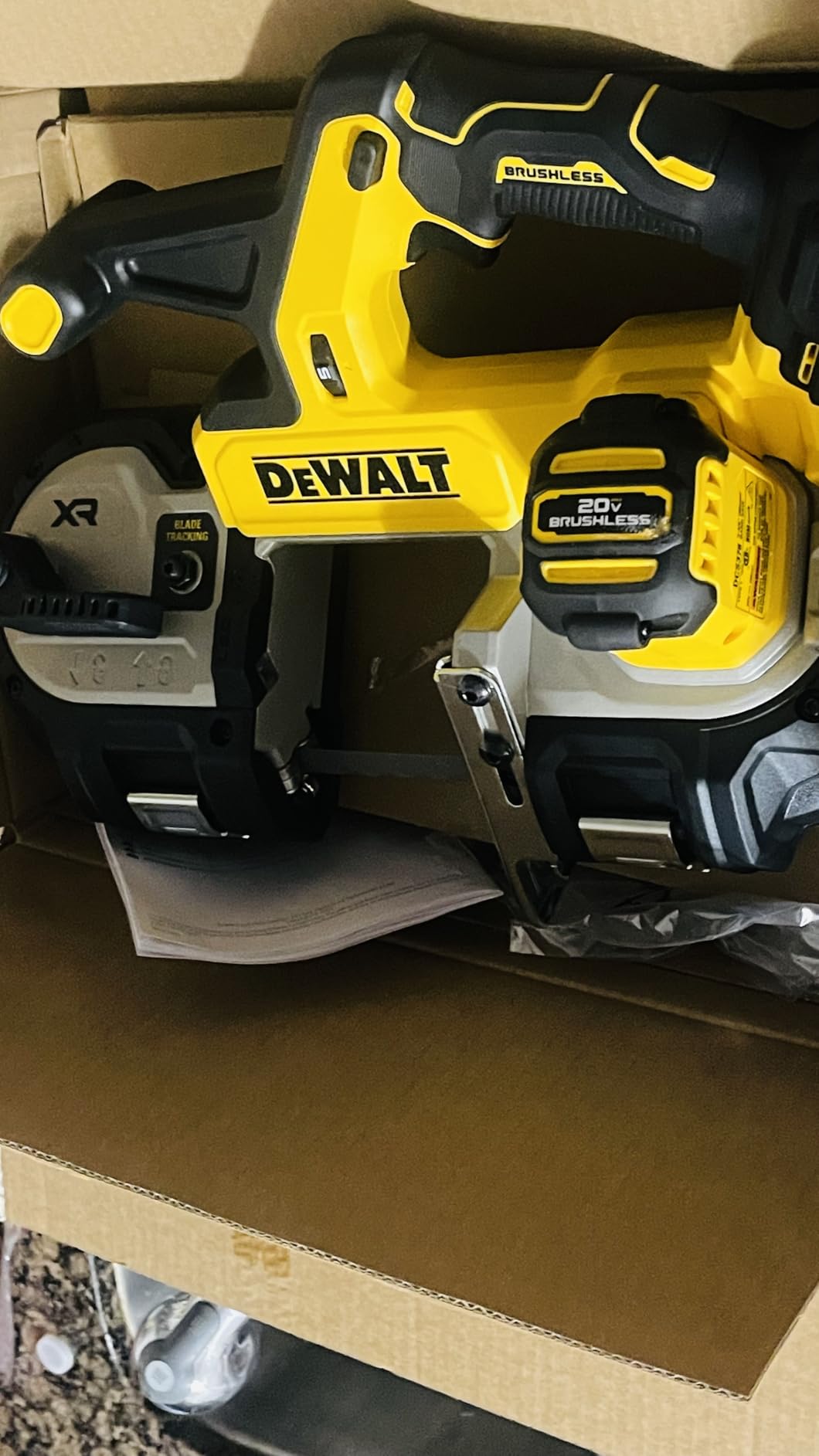DEWALT 20V MAX XR Bandsaw, Brushless Motor, Portable and Cordless, 3-3/8 Inch Cut Capacity, Bare Tool Only (DCS378B) customer photo 1