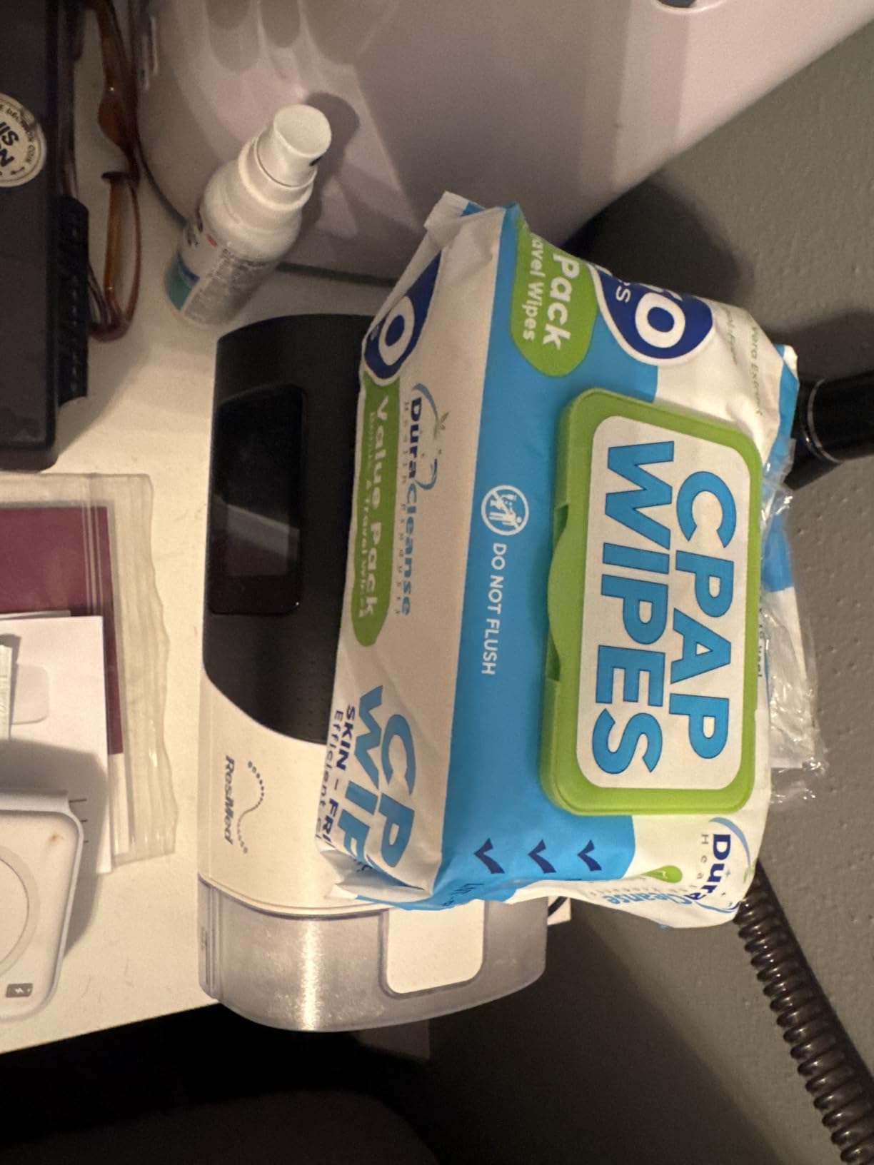 Travel CPAP Wipes - Individually Wrapped Unscented Moist Mask Wipes - 50 Ct customer photo 2