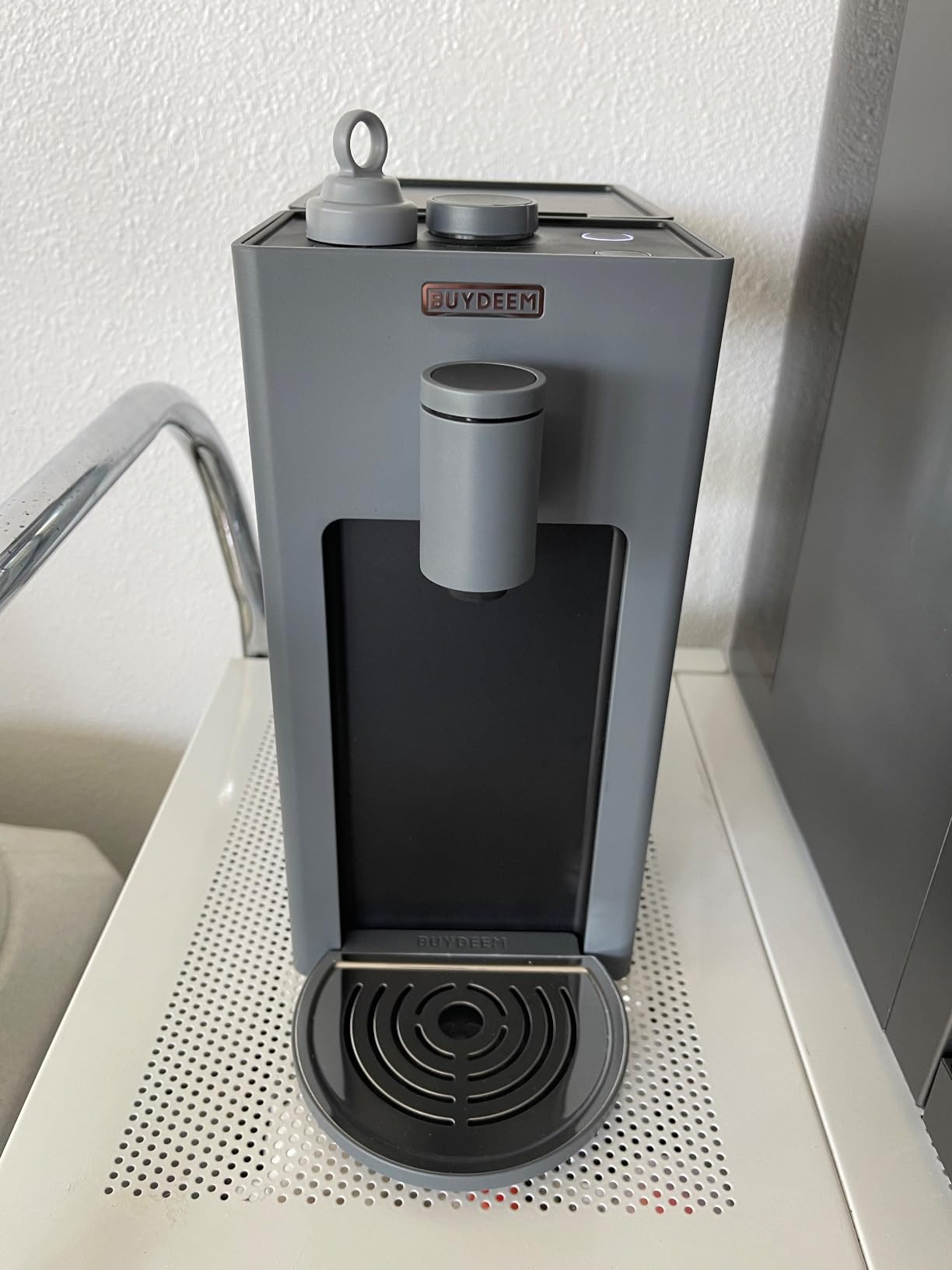 BUYDEEM S9023 Instant Hot Water Dispenser, Countertop Water Boiler & Warmer for Tea, Coffee and Baby Formula, Adjustable 8 Temperatures & 5 Water Outputs, 3L Water Tank(102oz), Dark Gray customer photo 1