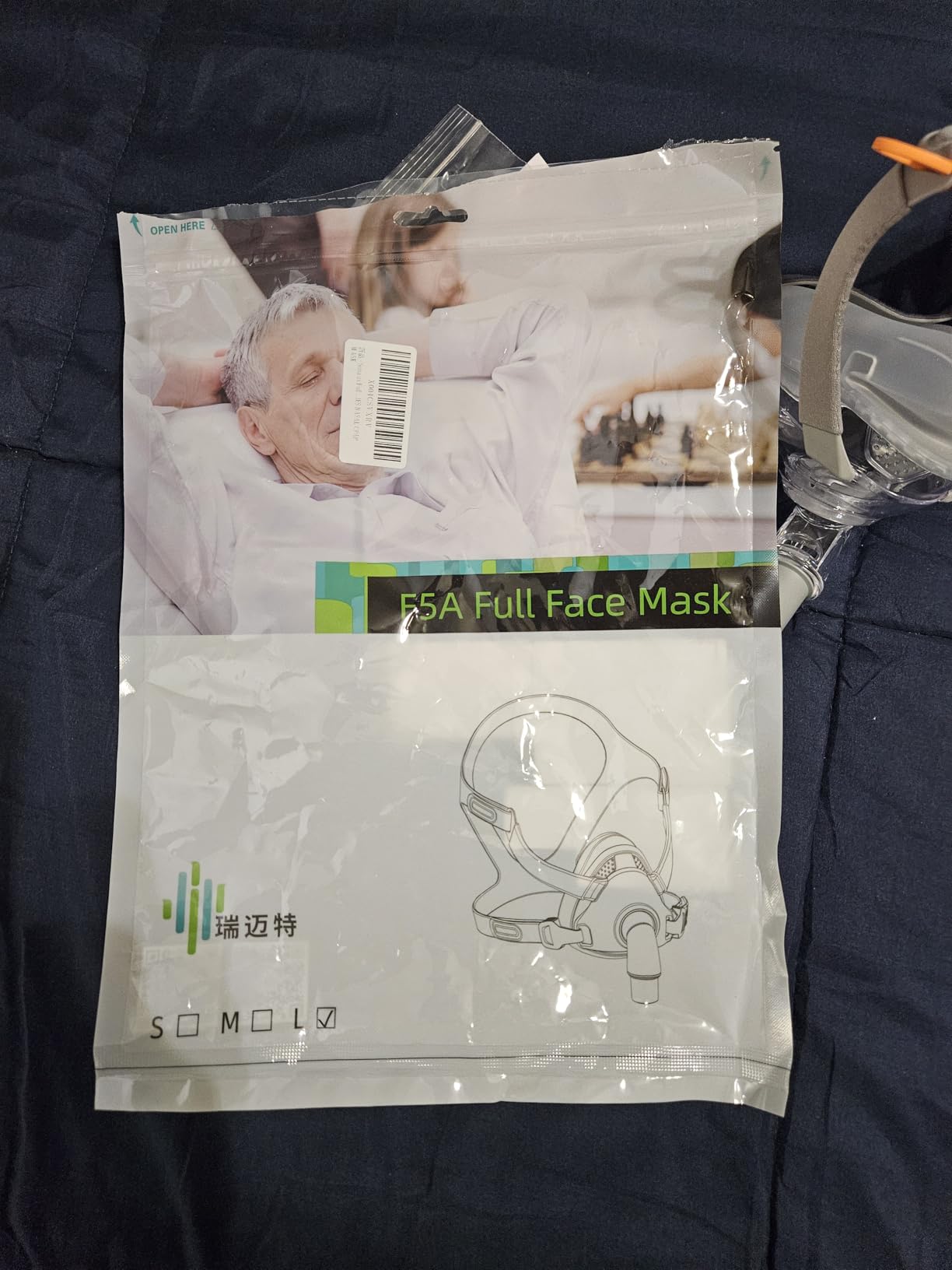 Full Face CPAP Mask, Full Cover Replacement Kit, Comfort Series Nasal CPAP MASK, Cpap Masks Includes Headgear, Cushion, Frame and Elbow(L) customer photo 1