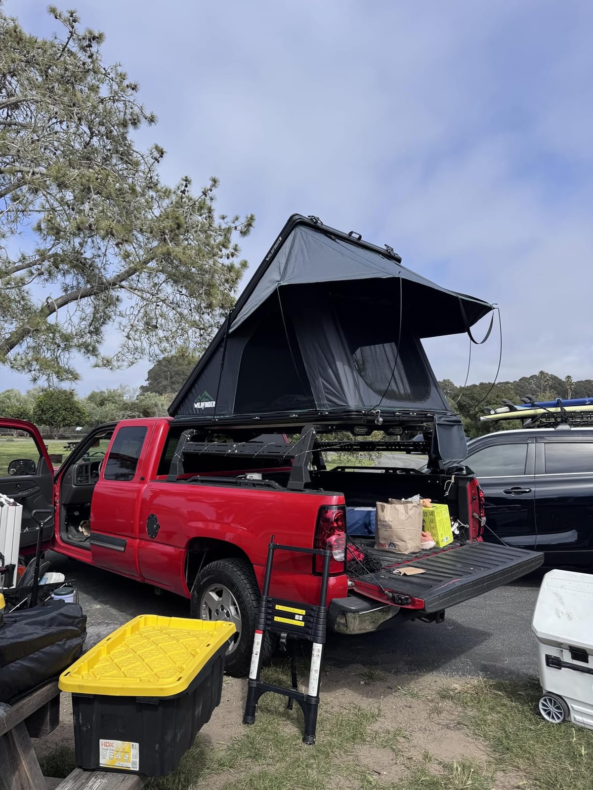 WildFinder Rooftop Tent, Hard Shell Roof Top Tent for Jeep SUV Truck Van | Aluminum Pop Up Roof Tent with LED Light Strip, Camping Car Roof Tent for 2-3 Person, Hardshell Rooftop Tent customer photo 2