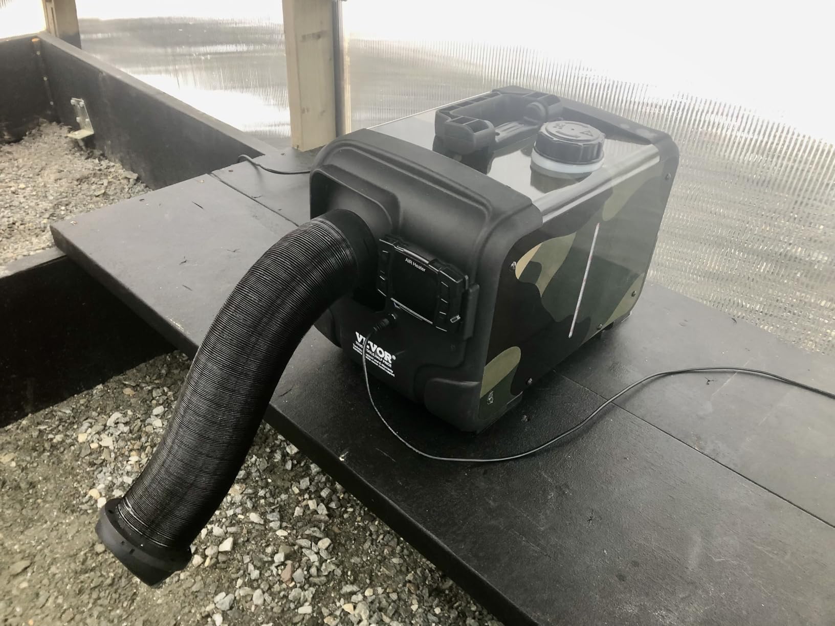 VEVOR 8KW Diesel Heater, DC 12V/24V, Bluetooth APP Control, CO Alarm | Portable Diesel Air Heater, Remote Control and Display Screen, Fast Heating Design for Vehicles, Garage, Camping customer photo 1