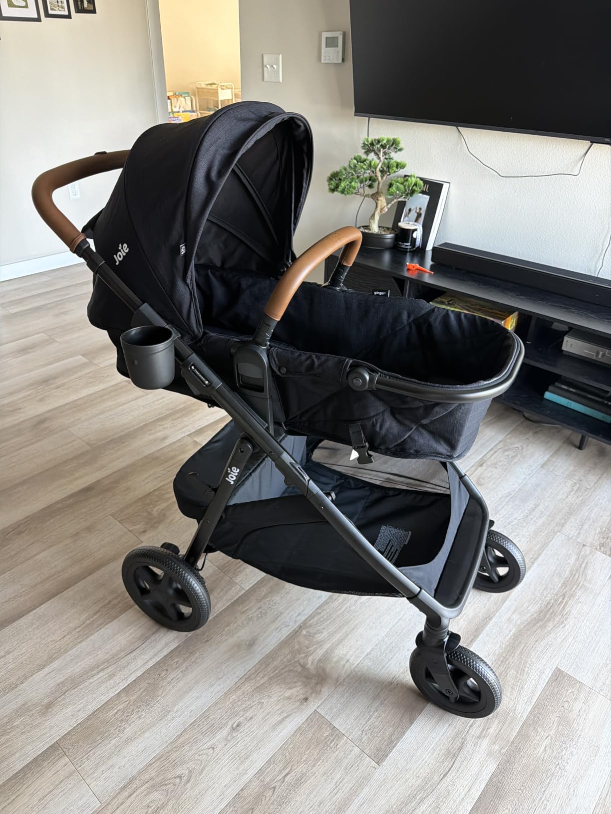 Joie Baby Ginger 4-in-1 Stroller & Mint Latch Car Seat Travel System | Lightweight Baby Car Seat with an Included Anti-Rebound Base for Easy Install and Height-Adjustable Stroller customer photo 1
