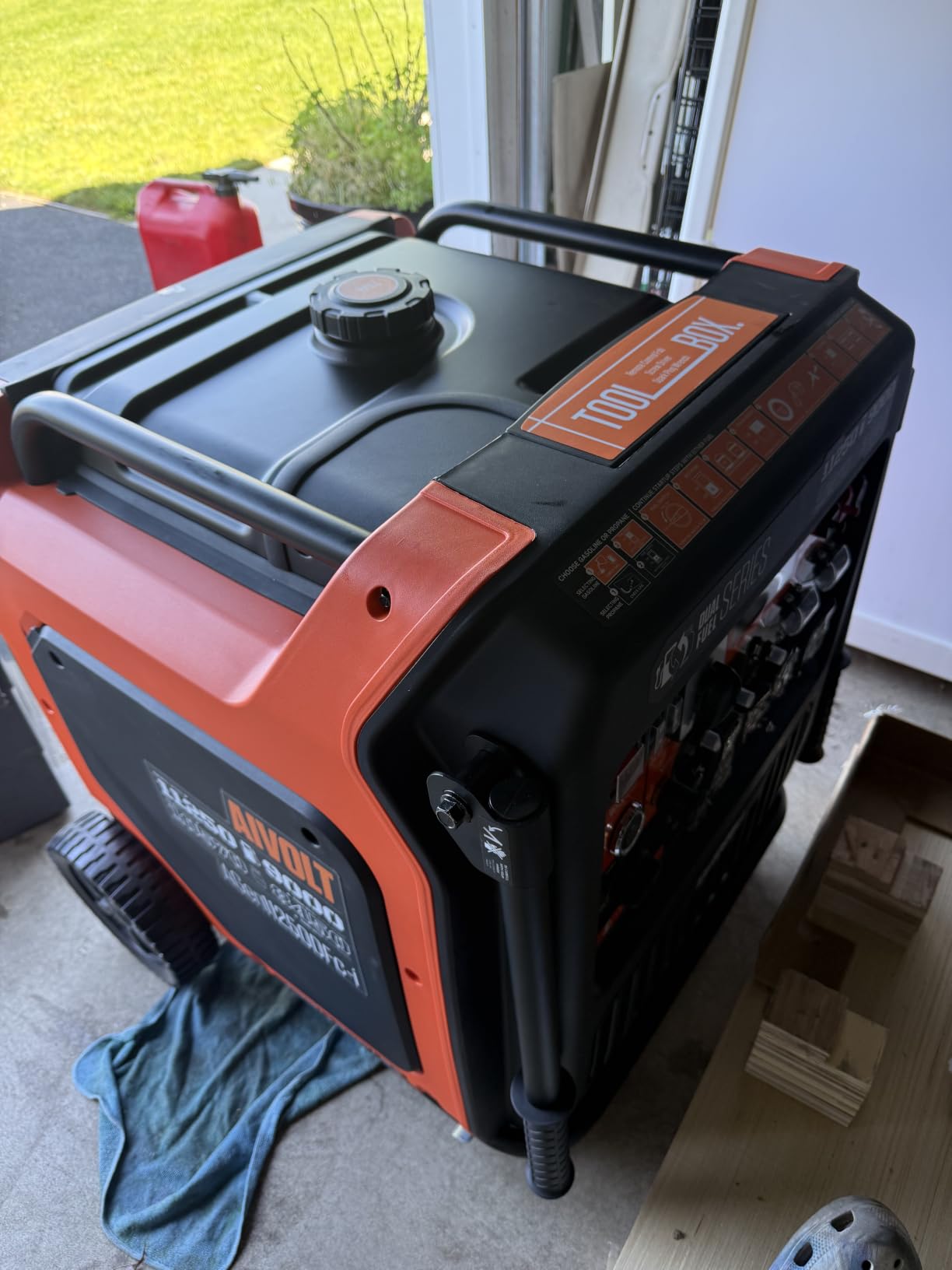 AIVOLT 4300W Dual Fuel Inverter Generator 53dB Quiet for RV Camp Home | Remote/Electric Start, 64lbs Wheels Kit, Auto-Switch Gas/Propane, 34h Propane Runtime, CO Auto-Shutoff, Parallel Ready customer photo 1