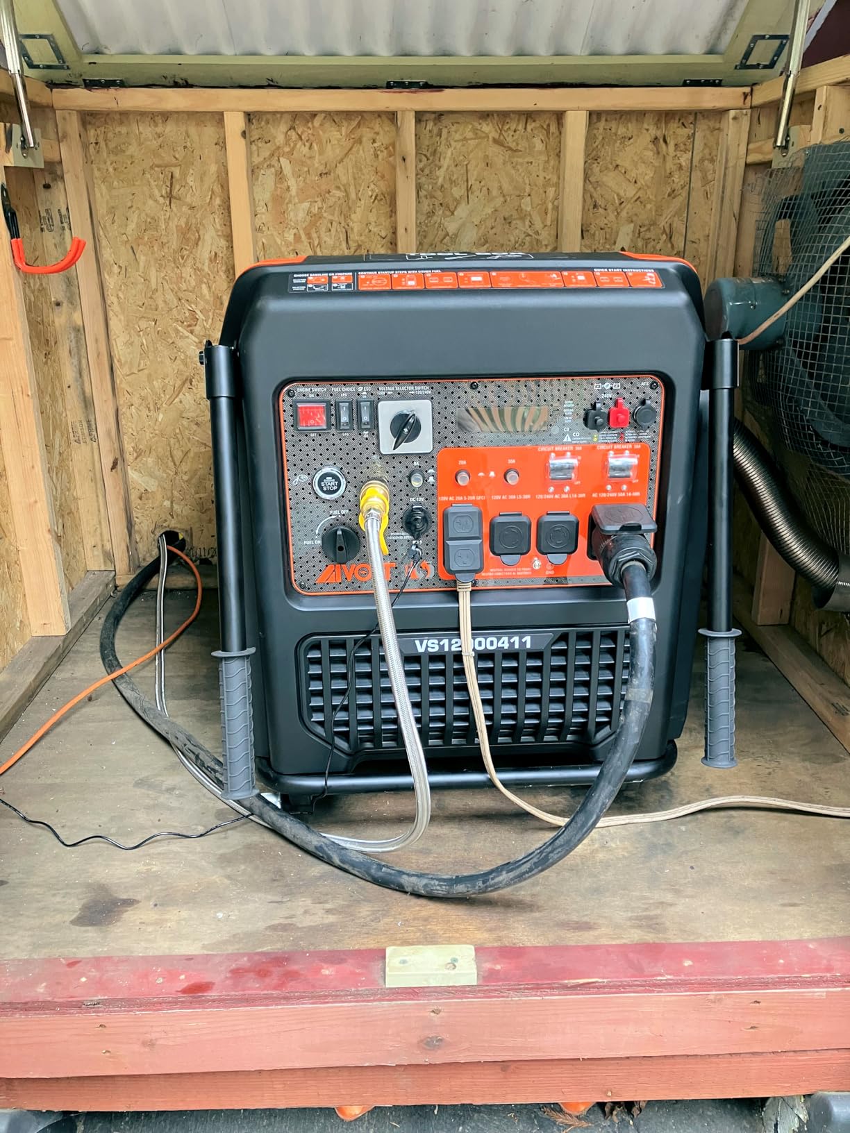 AIVOLT 4300W Dual Fuel Inverter Generator 53dB Quiet for RV Camp Home | Remote/Electric Start, 64lbs Wheels Kit, Auto-Switch Gas/Propane, 34h Propane Runtime, CO Auto-Shutoff, Parallel Ready customer photo 2
