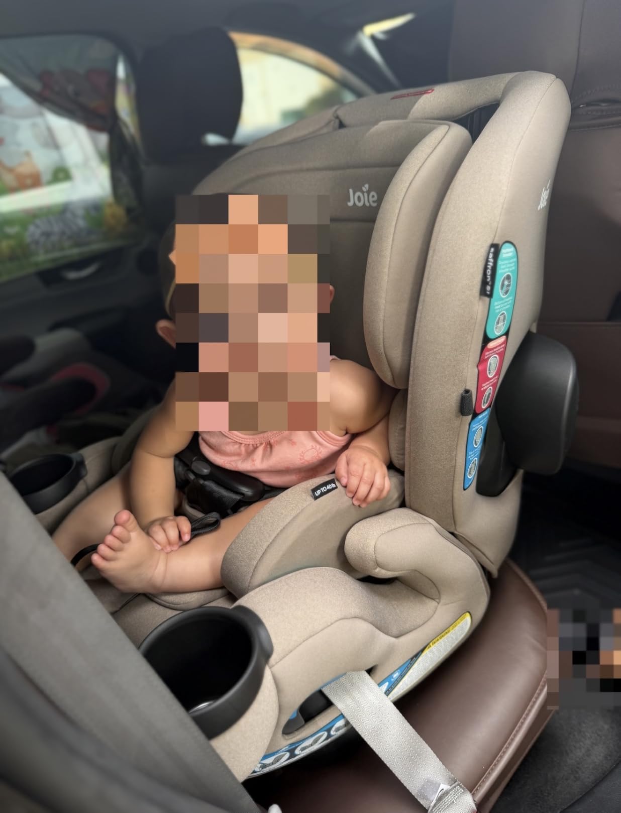 Joie Saffron SI 4-in-1 Car Seat - Car Seat for Infants to Toddlers to Big Kids - 4 Modes, 10-Position No-Rethread Headrest & Harness (Mocha) customer photo 1