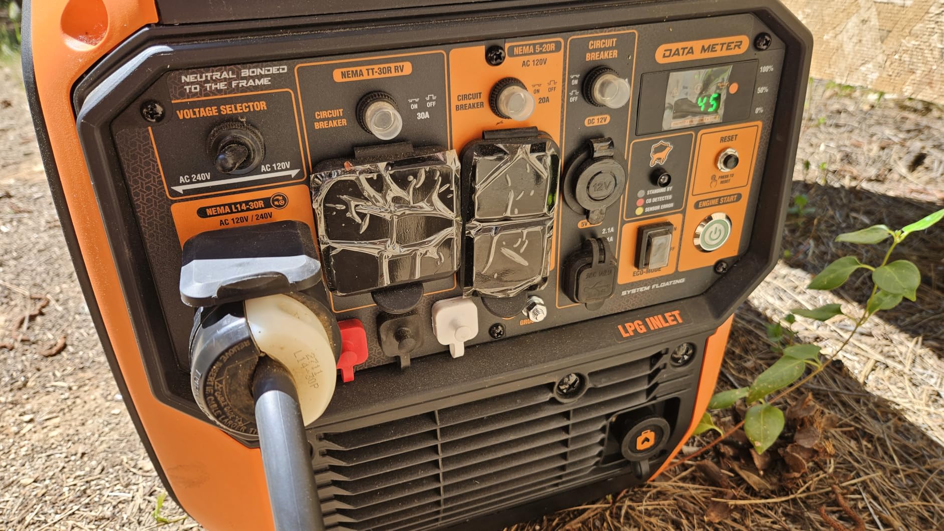 WEN 6800-Watt Dual Fuel RV-Ready Electric Start Portable Inverter Generator with Fuel Shut Off and CO Watchdog for Electric Vehicle Backup (DF680iX) customer photo 1