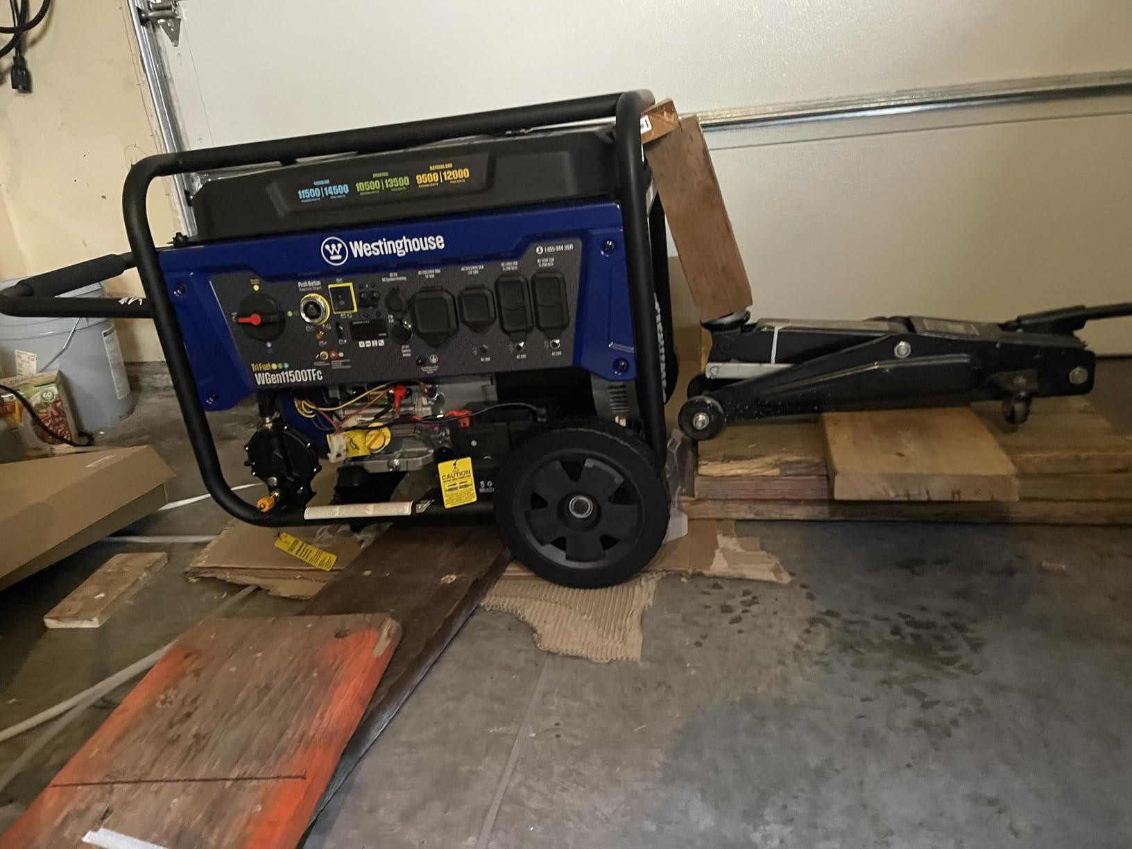Westinghouse 14500 Peak Watt Dual Fuel Home Backup Portable Generator, Remote Electric Start, Transfer Switch Ready, Gas and Propane Powered customer photo 2