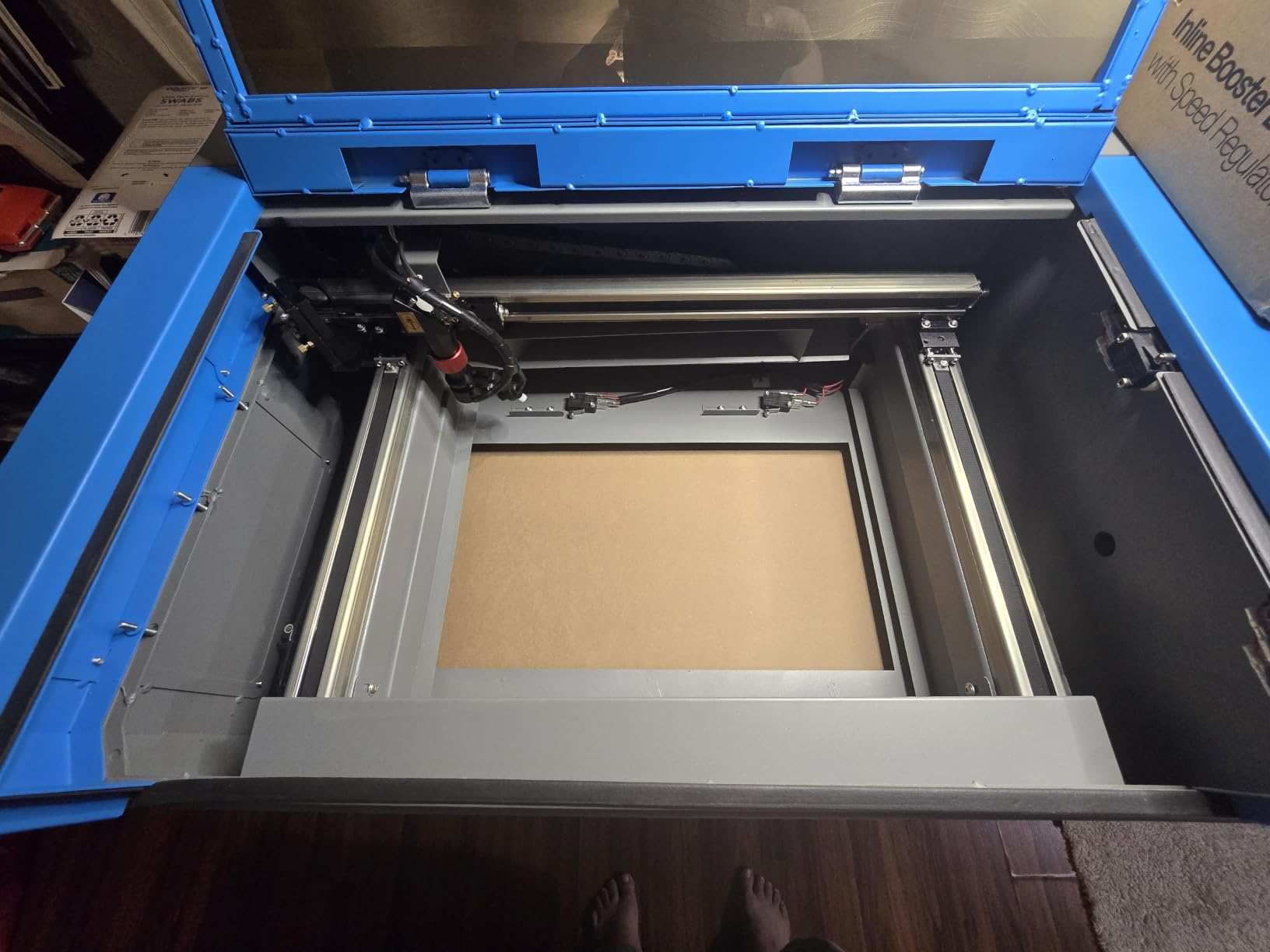 OMTech K40+ 45W CO2 Laser Engraver & Cutter with LightBurn | 12