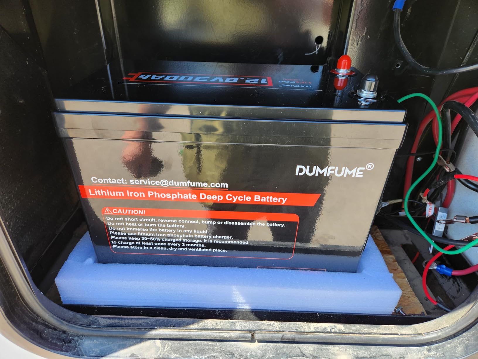 12V 600Ah LiFePO4 Lithium Battery Built-in 200A BMS | 15000+ Deep Cycle 7200Wh Low Temp Protection IP65 Waterproof for Marine, RV, Solar System, Off Grid, Home Energy Storage customer photo 2