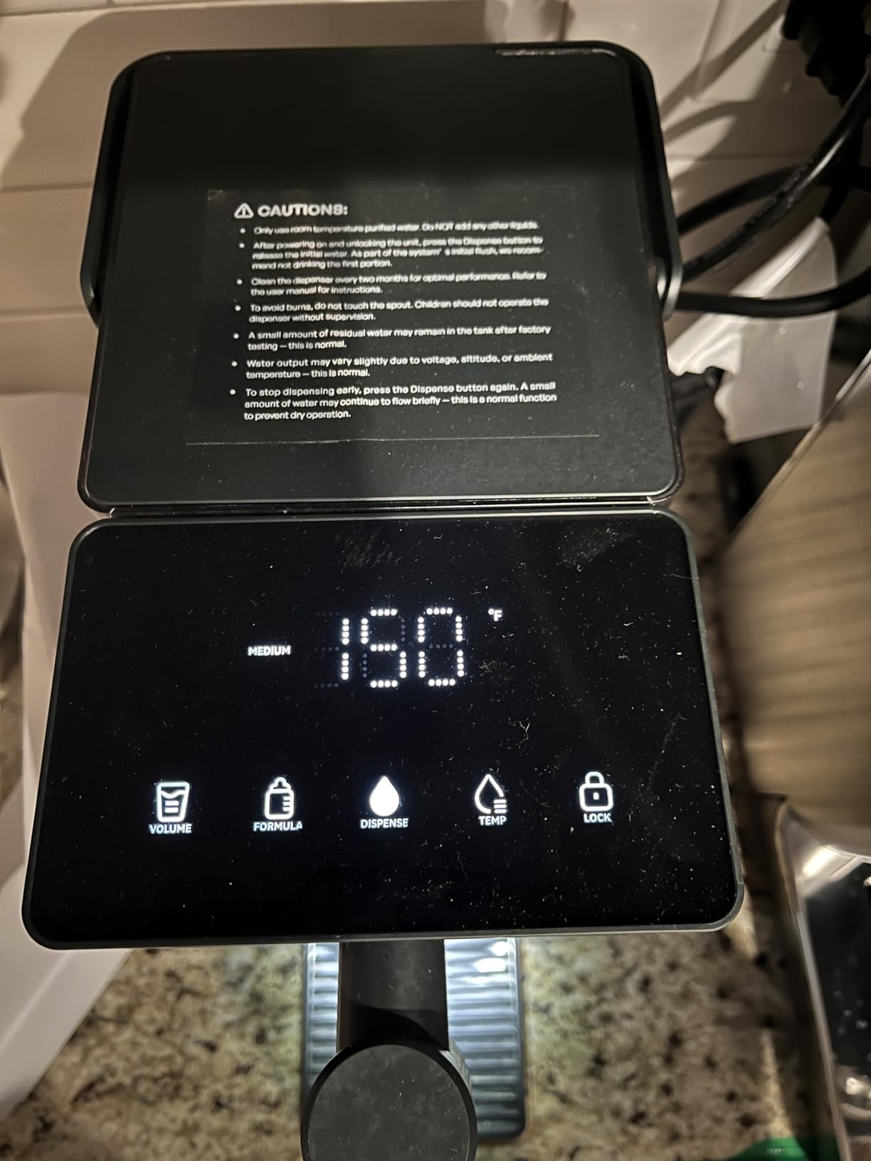 AIRHOP 3L Instant Hot Water Dispenser Countertop 5 Temp 3 Volume Options | 3-sec heating & child lock, BPA-free removable 100oz tank, instant tea coffee maker, compact desk water boiler customer photo 1