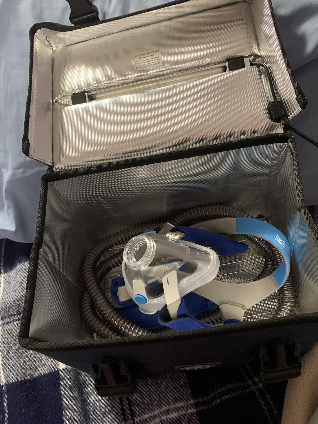 Large UV Sanitizer Box, 36L Portable Sanitizing and Cleaning Machine with 3-Level Timer, O-Zone Foldable UV Cleaner Box customer photo 2
