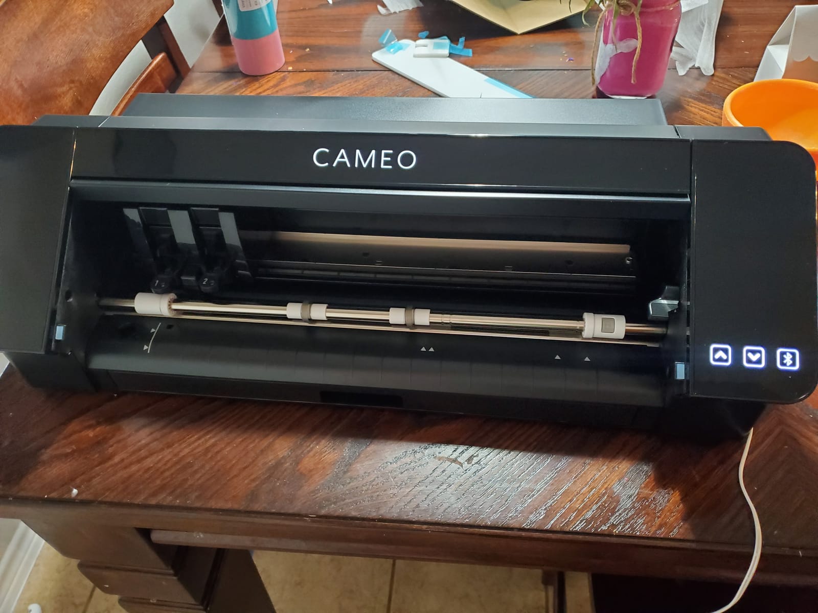 Silhouette Cameo 5 Alpha - Smart Cutting Machine for Print & Cut, Quiet Operation with AutoBlade (Matte Black) customer photo 1