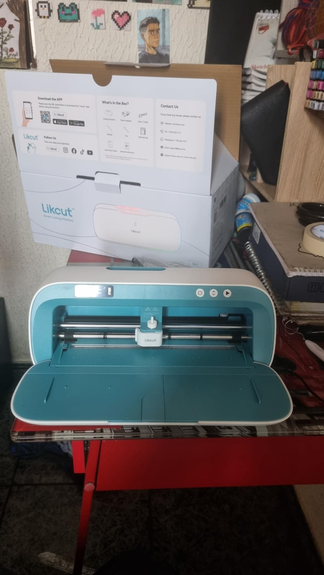 Likcut S41 Vinyl Cutter Machine with Print Then Cut - AI Image Generation Sticker Cutter and Maker Machine customer photo 1