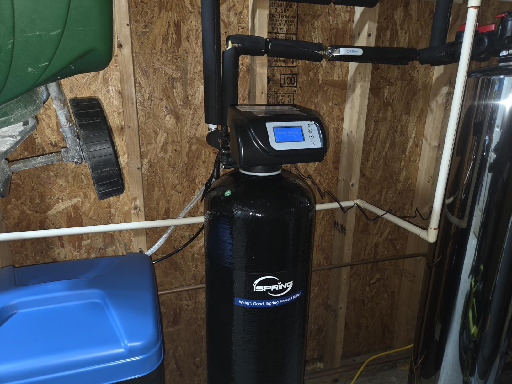 iSpring WCSTB45KG 45,000 Grains Whole House Water Softener with Brine Tank | Automatic Backwash & Regeneration, Commercial & Residential Use, Reduces Hardness customer photo 1