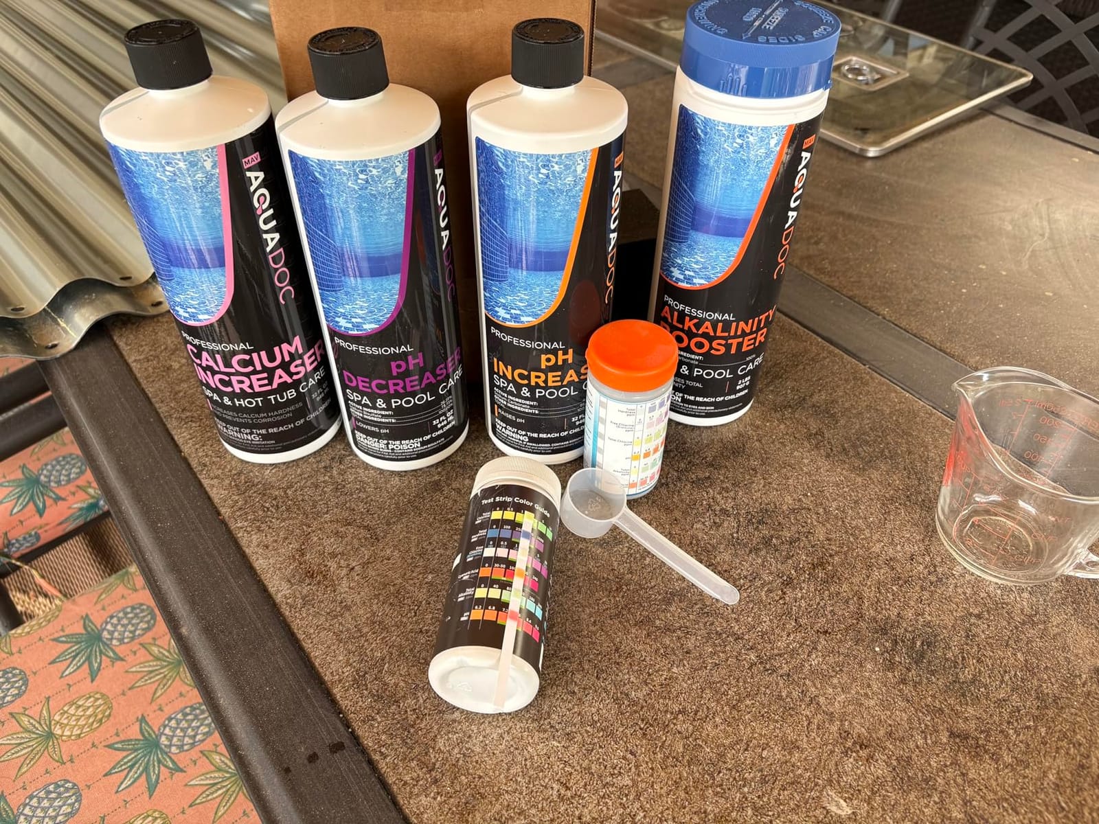 AquaDoc Hot Tub Water Balance Kit with 100 Test Strips - Made in USA | pH Increaser & Decreaser, Alkalinity & Calcium Increaser, 100 Strips - Hot Tub Chemicals Starter Kit for Chlorine & Bromine customer photo 1