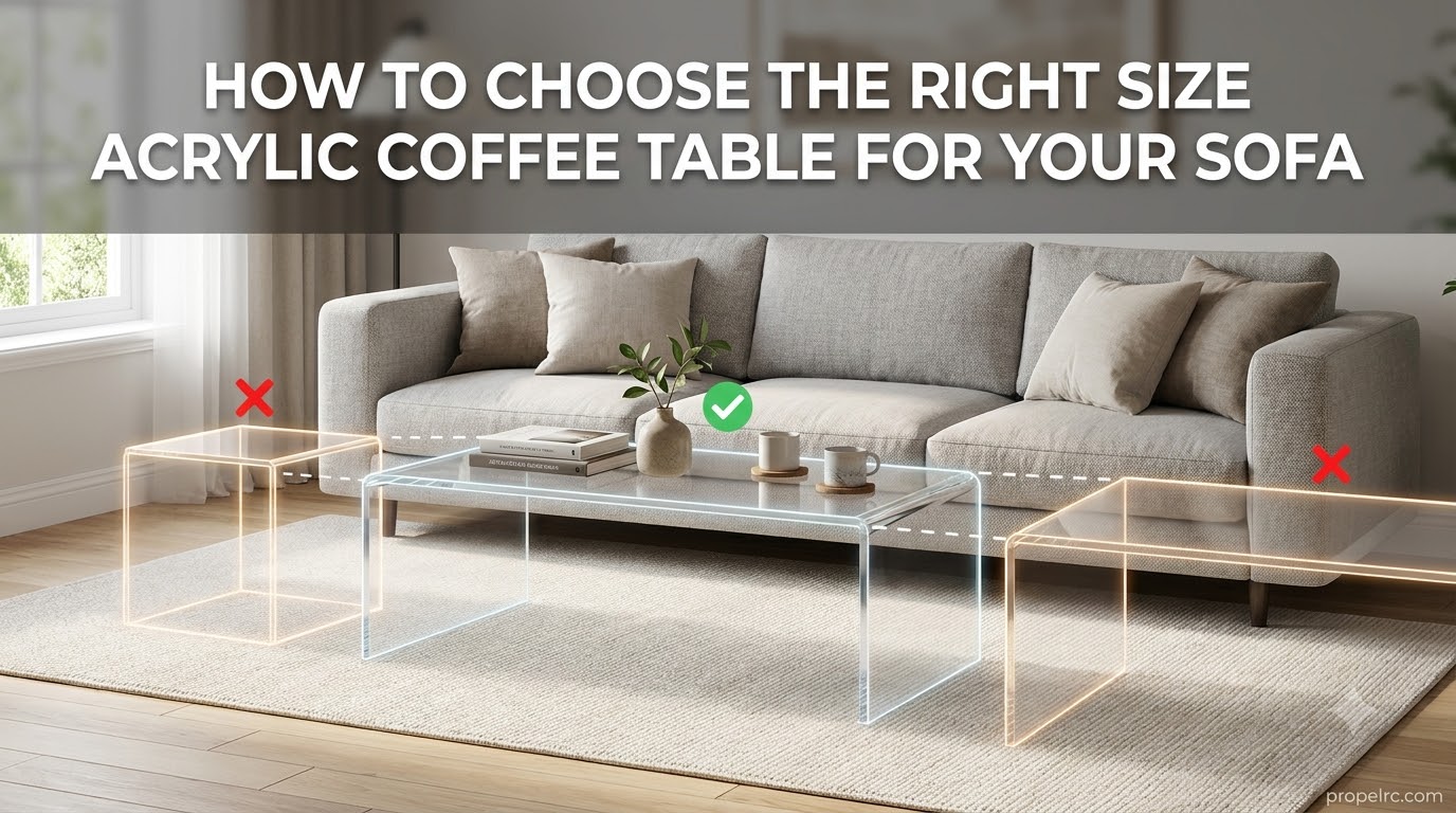 How To Choose The Right Size Acrylic Coffee Table For Your Sofa